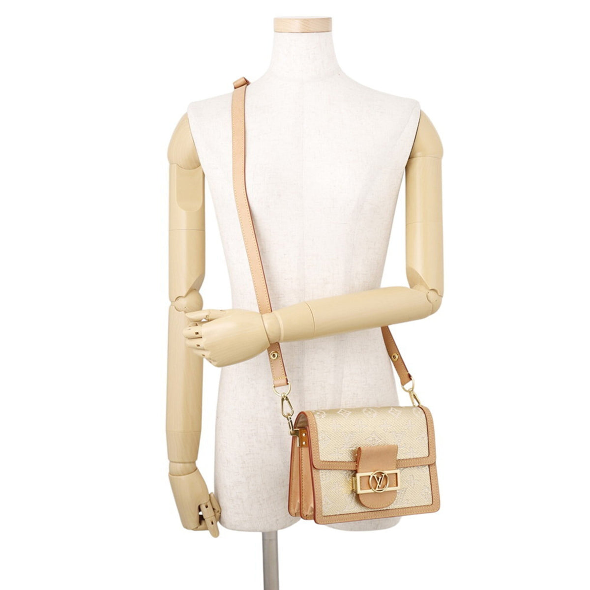 Louis Vuitton Monogram Gold Brown Handbag Shoulder Bag (Pre-Owned)
