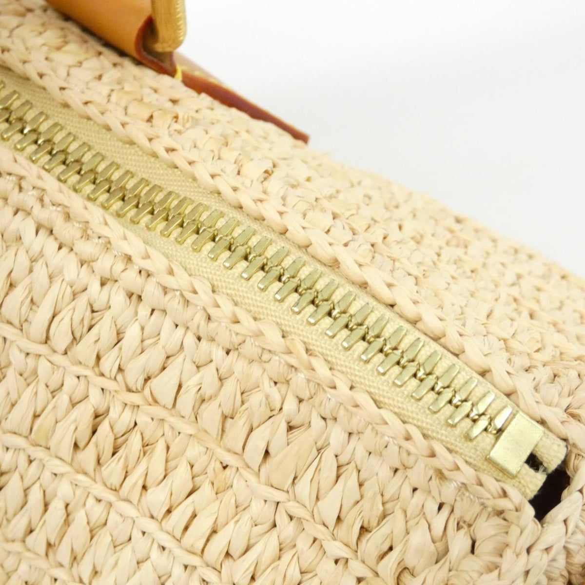 Louis Vuitton Beige Natural Raffia Boston Bag (Pre-Owned)