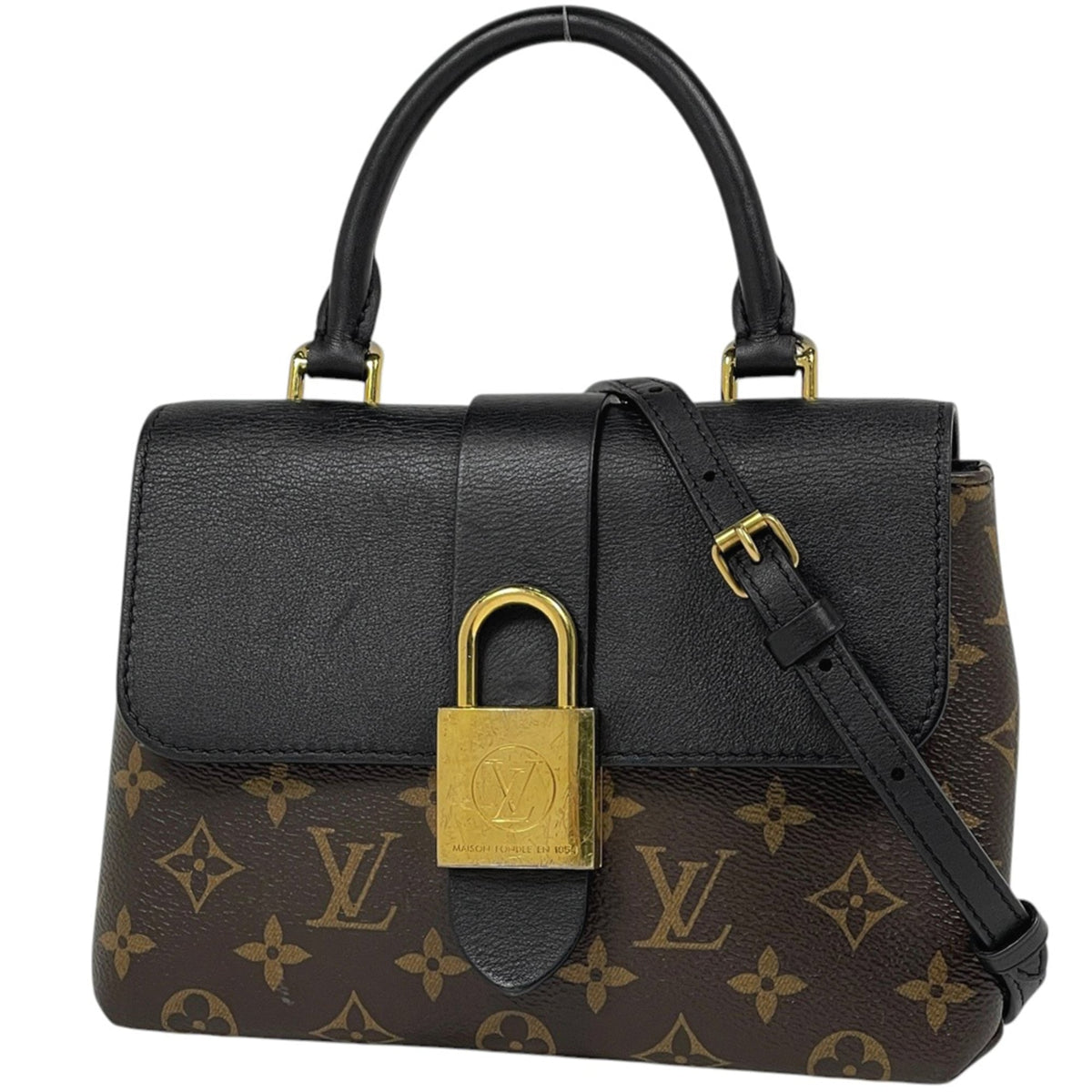 Louis Vuitton Black Brown Noir Monogram Handbag (Pre-Owned)