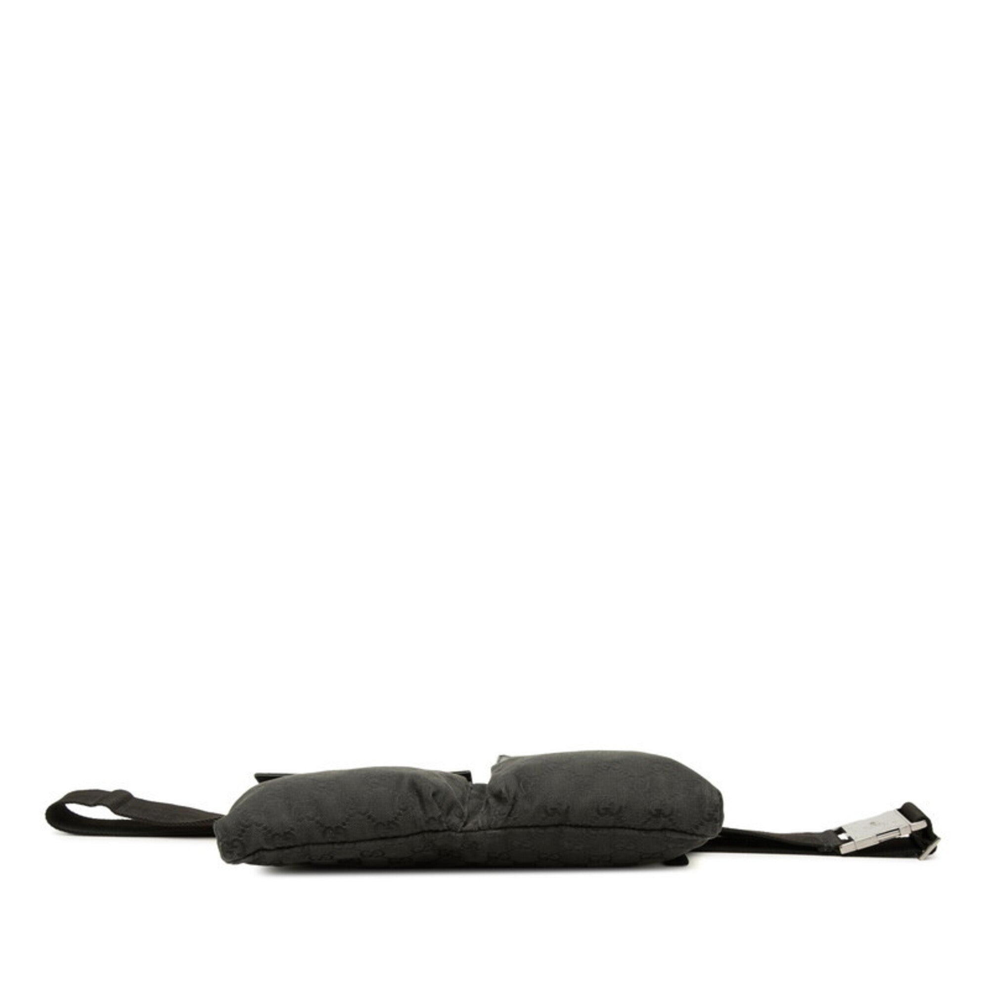 Gucci Black Canvas Leather Fanny Pack (Pre-Owned)