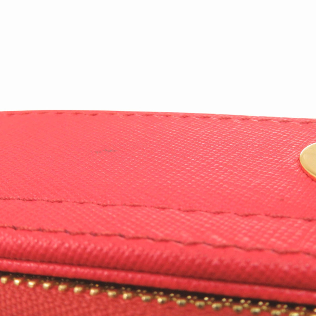 Mcm Red Color Leather Handbag (Pre-Owned)
