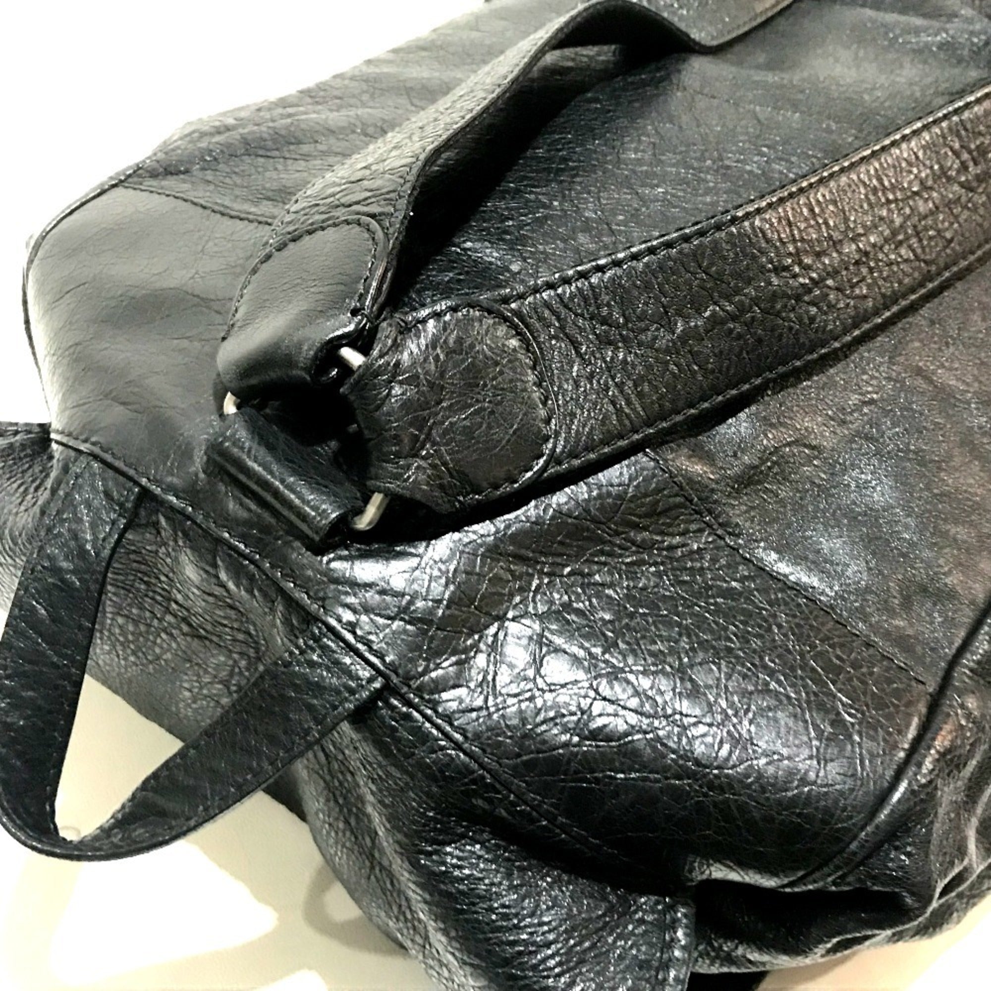 Balenciaga Black Leather Backpack (Pre-Owned)