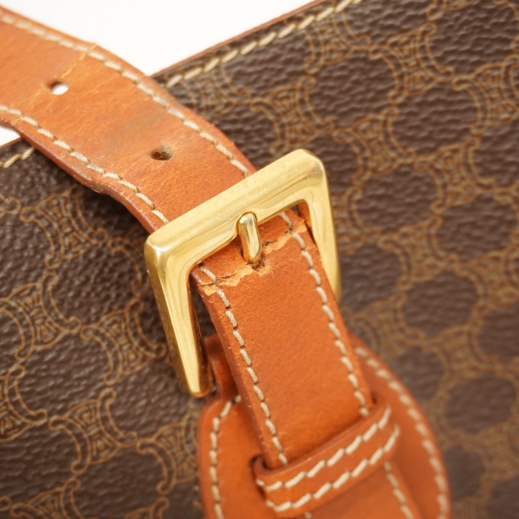 Celine Brown Pvc Tote Bag (Pre-Owned)