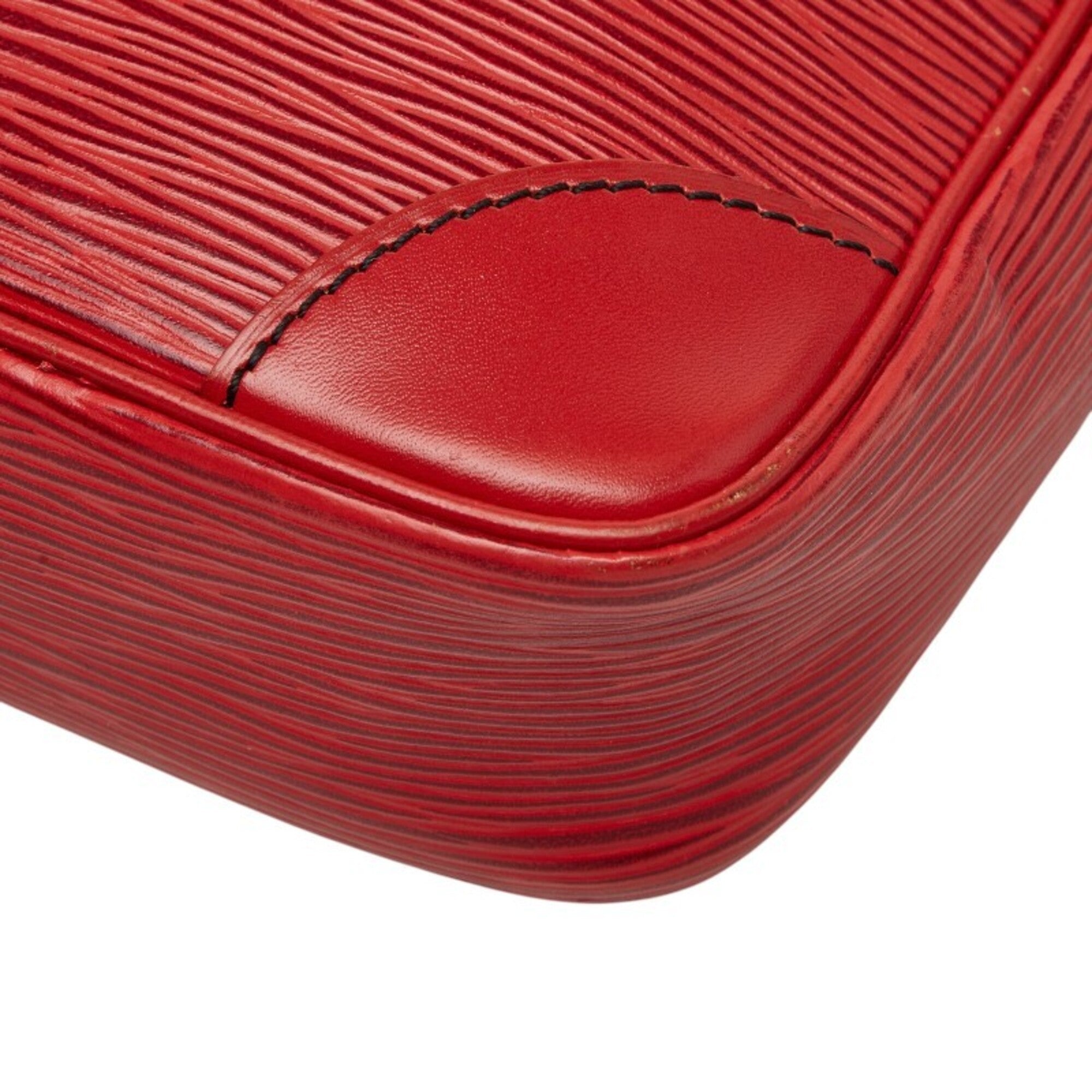 Louis Vuitton Castilian Red Leather Shoulder Bag (Pre-Owned)