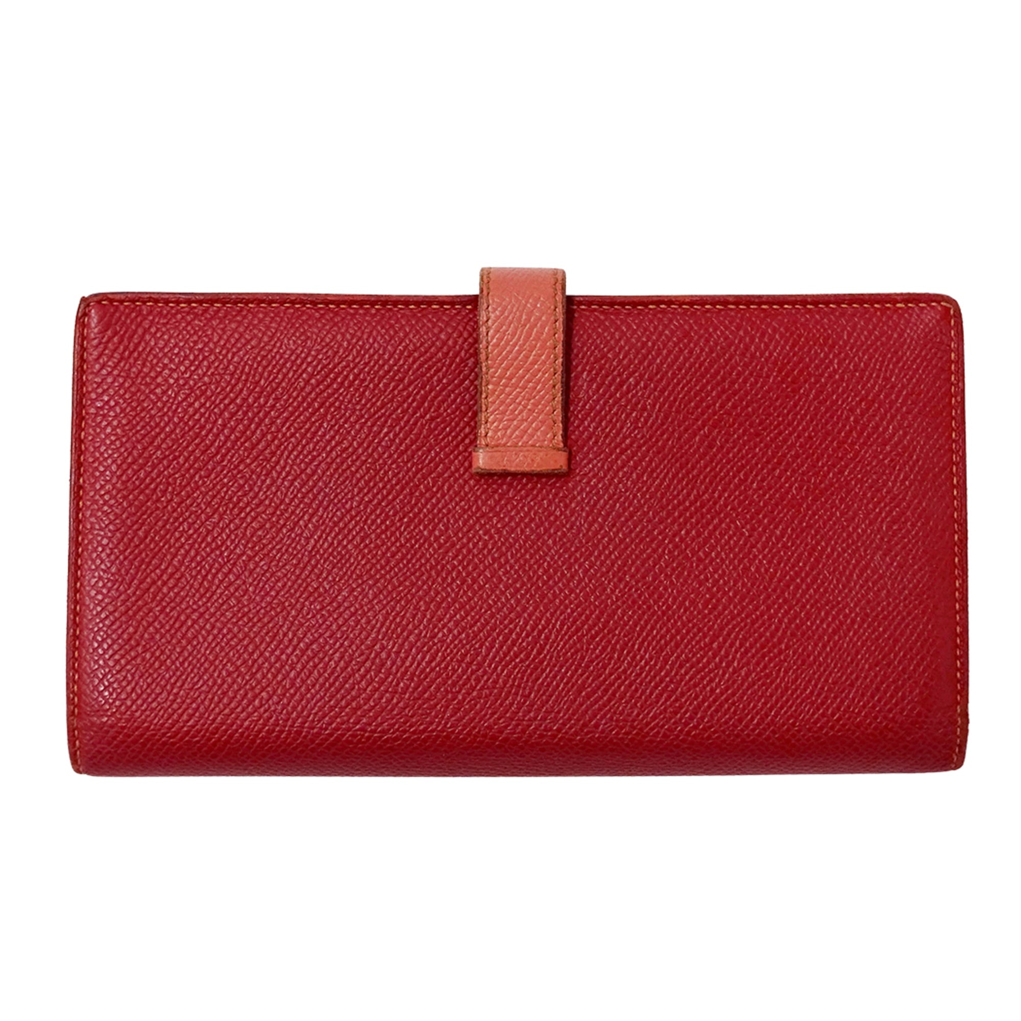 Hermes Pink Red Color Rouge Casaque Soufre Epsom Leather (Pre-Owned)