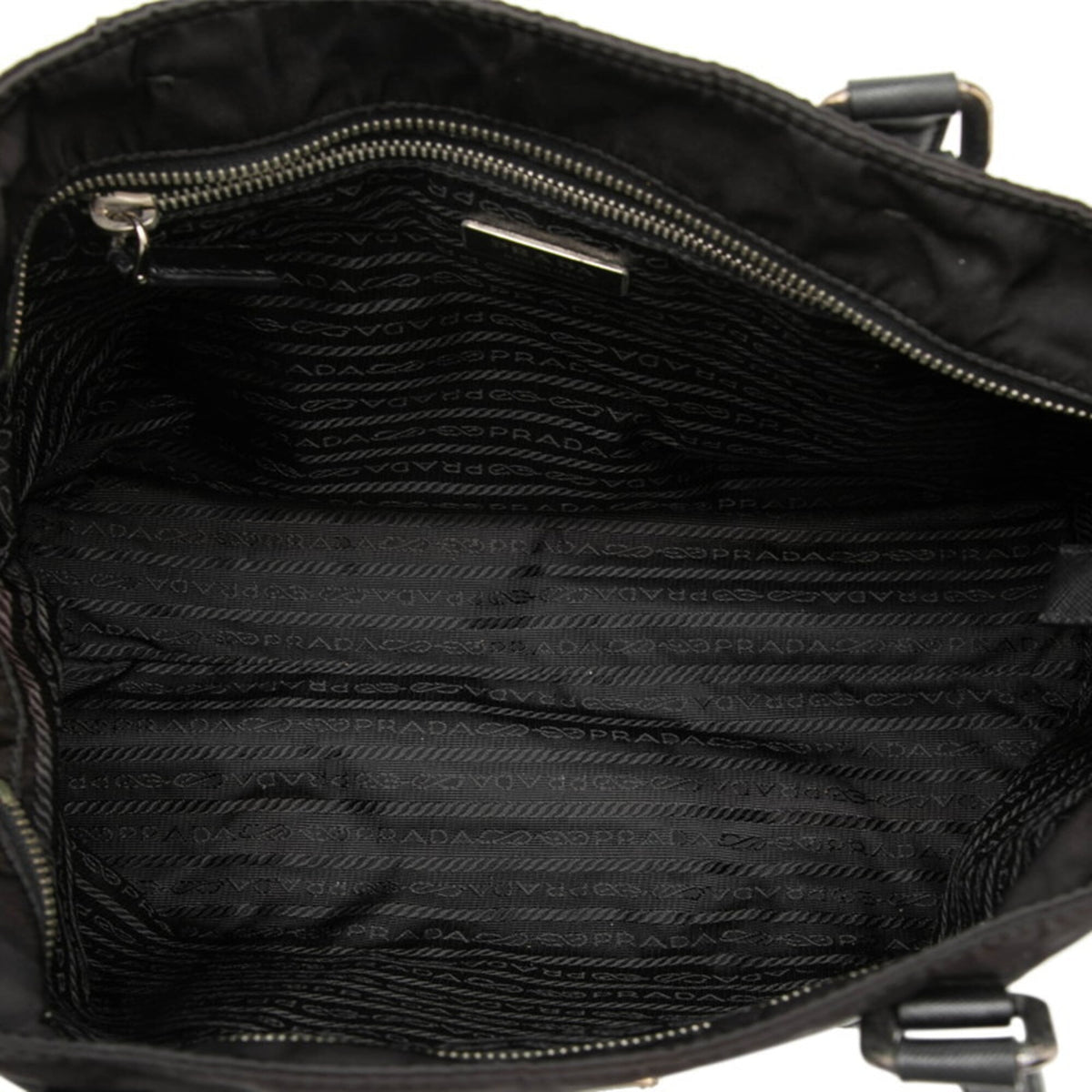 Prada Black Nylon Tote Bag (Pre-Owned)