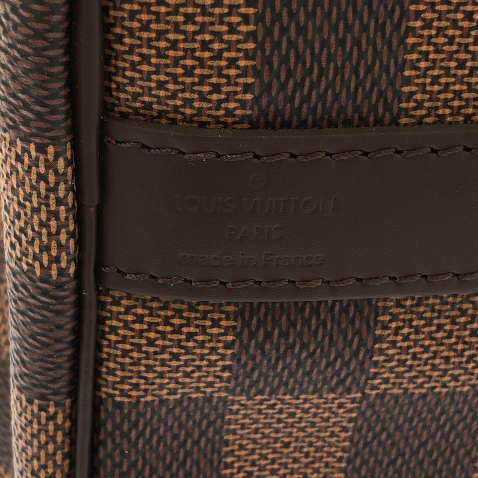 Louis Vuitton Damier Canvas Ebene Coated Canvas Boston Bag (Pre-Owned)