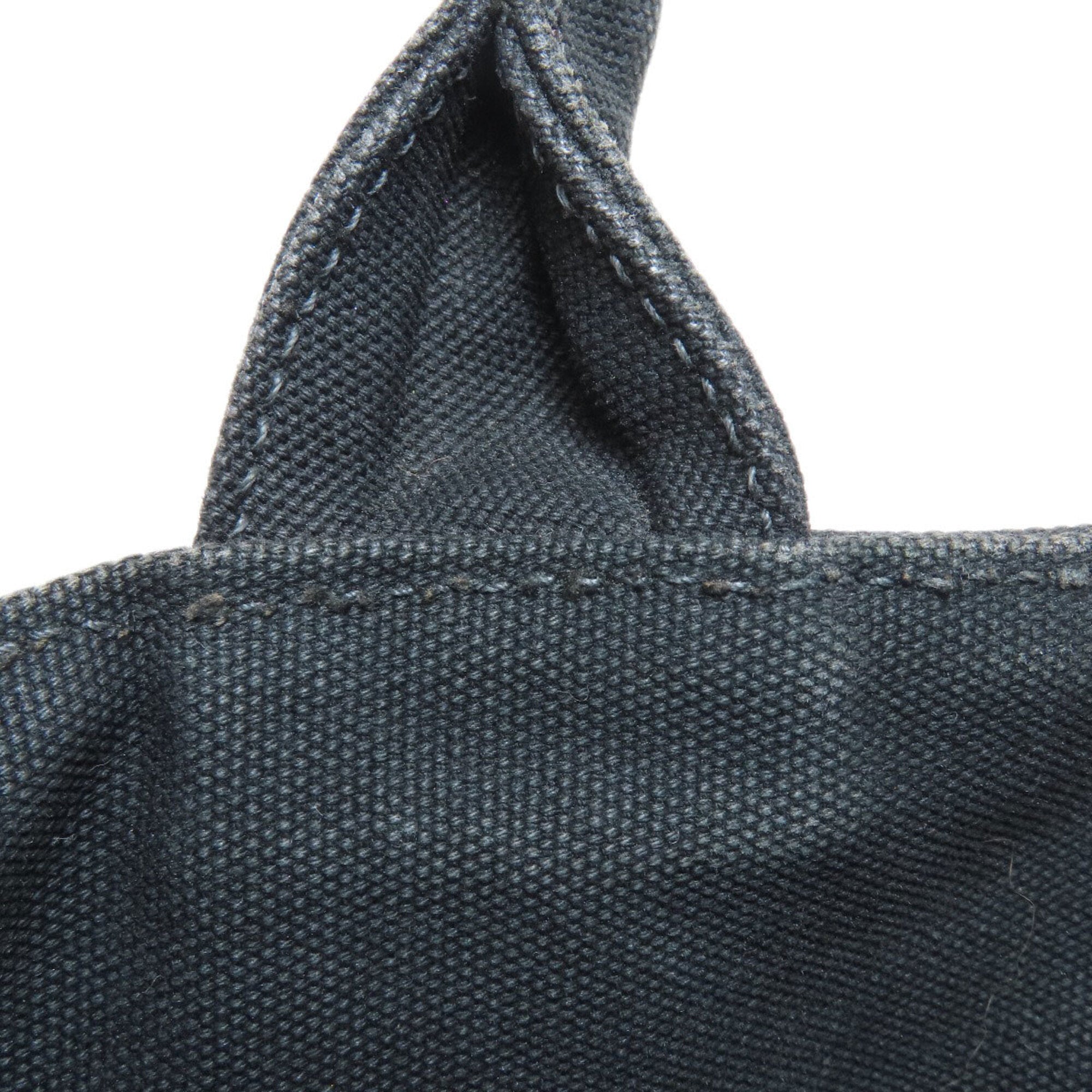 Prada Canapa Black Canvas Handbag (Pre-Owned)