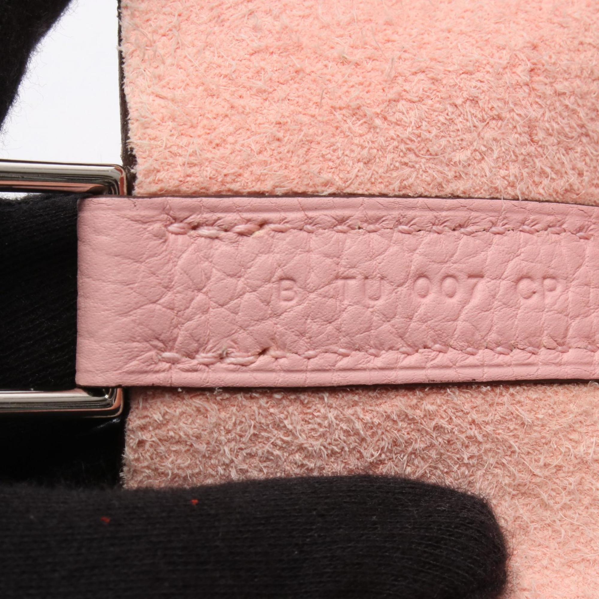 Hermes Pink Rose Sakura Leather Handbag (Pre-Owned)