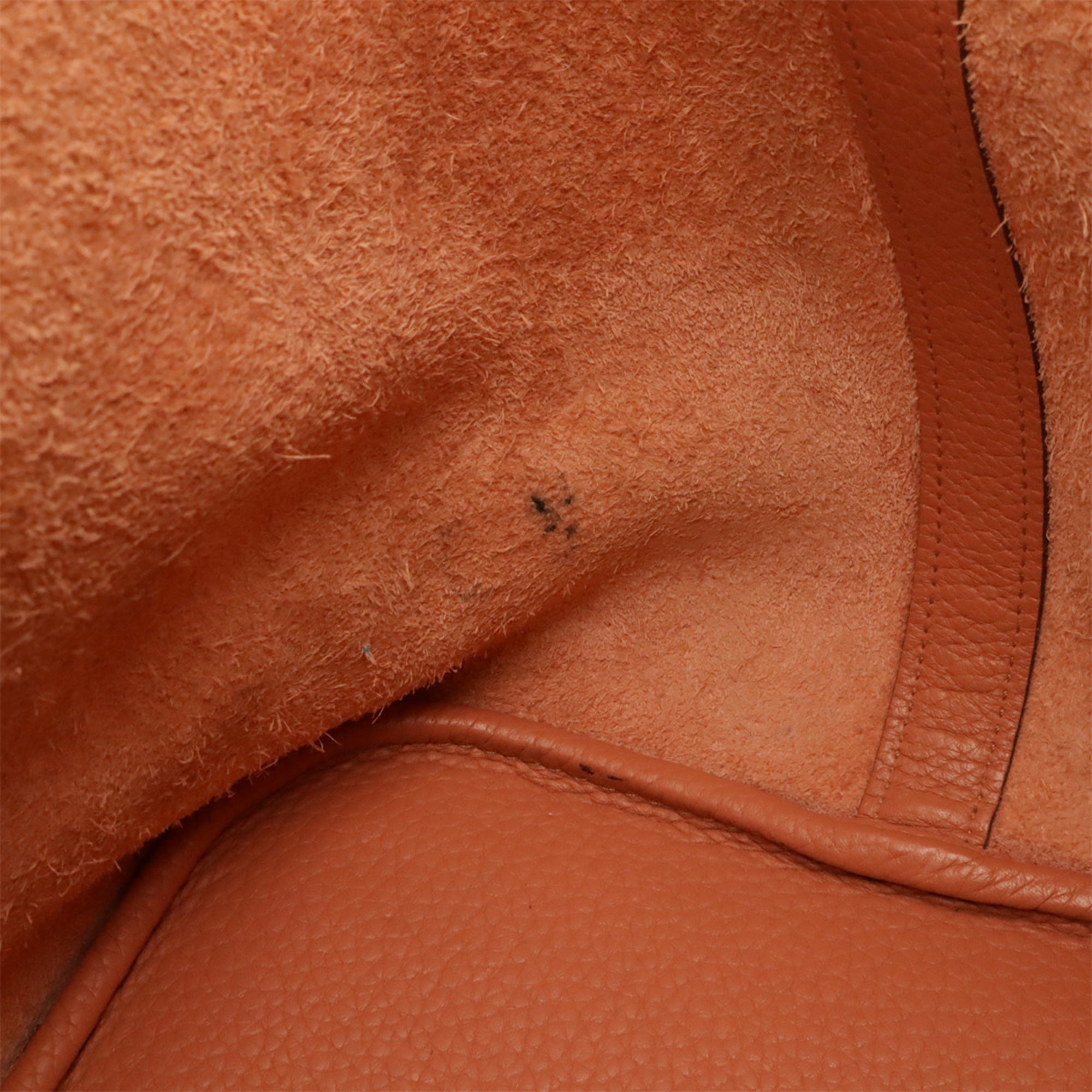 Hermes Salmon Pink Taurillon Clemence Leather Handbag Tote Bag (Pre-Owned)