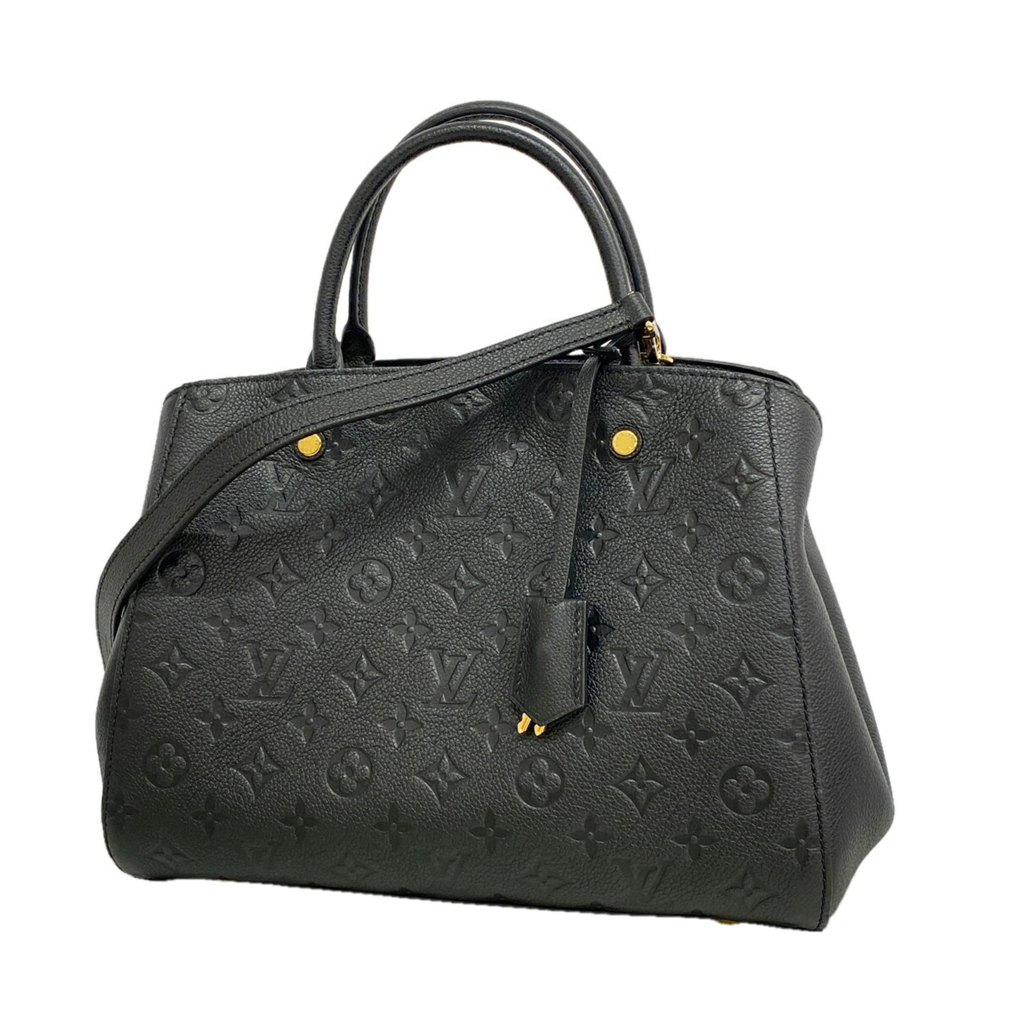 Louis Vuitton Noir Handbag (Pre-Owned)