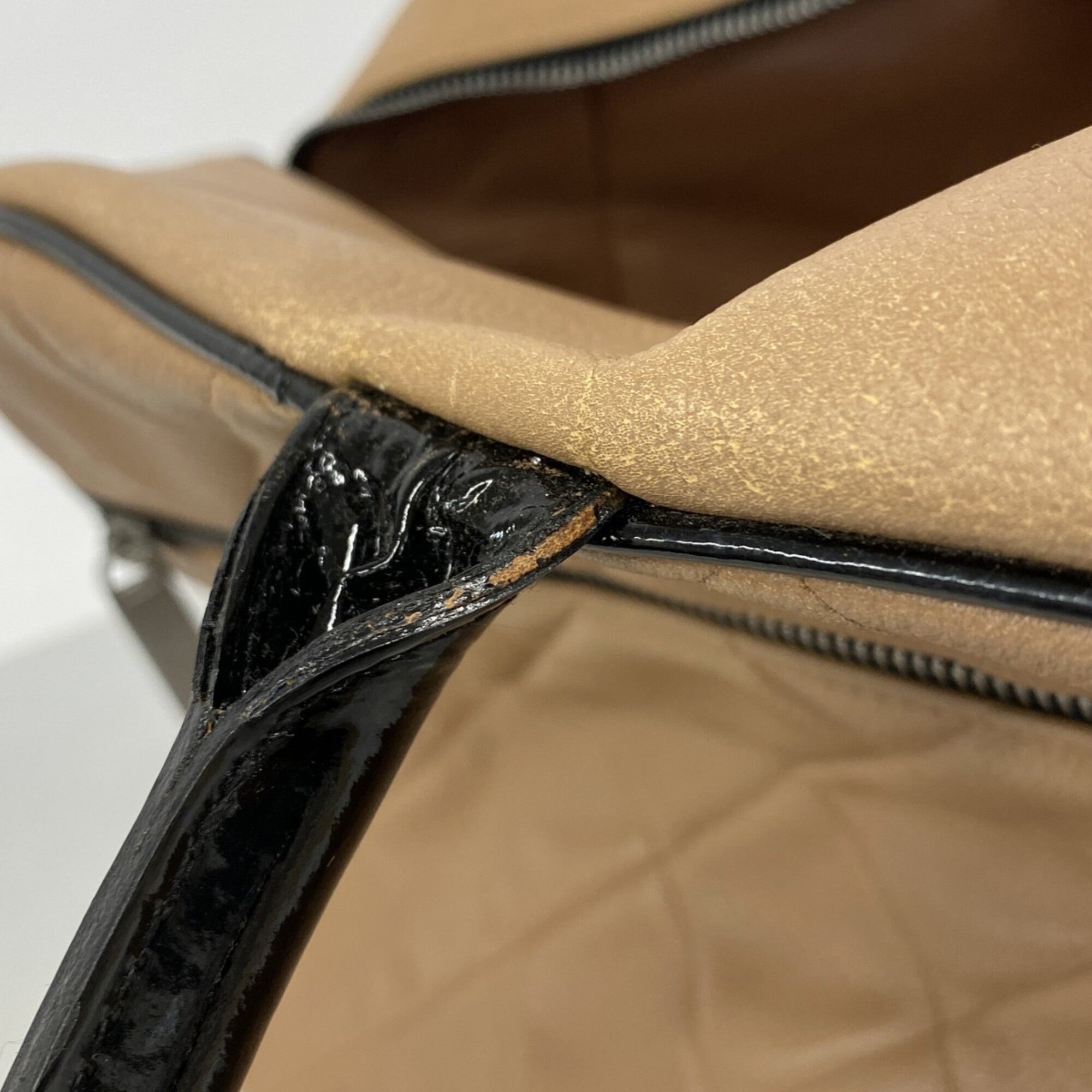 Chanel Brown Leather Boston Bag (Pre-Owned)