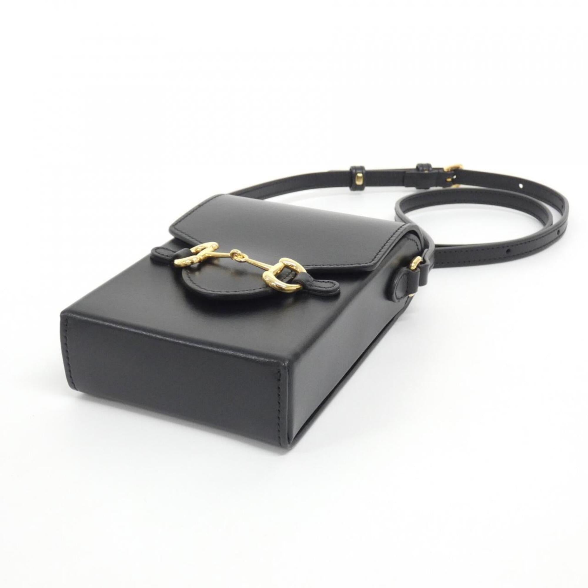 Gucci Black Leather Shoulder Bag (Pre-Owned)