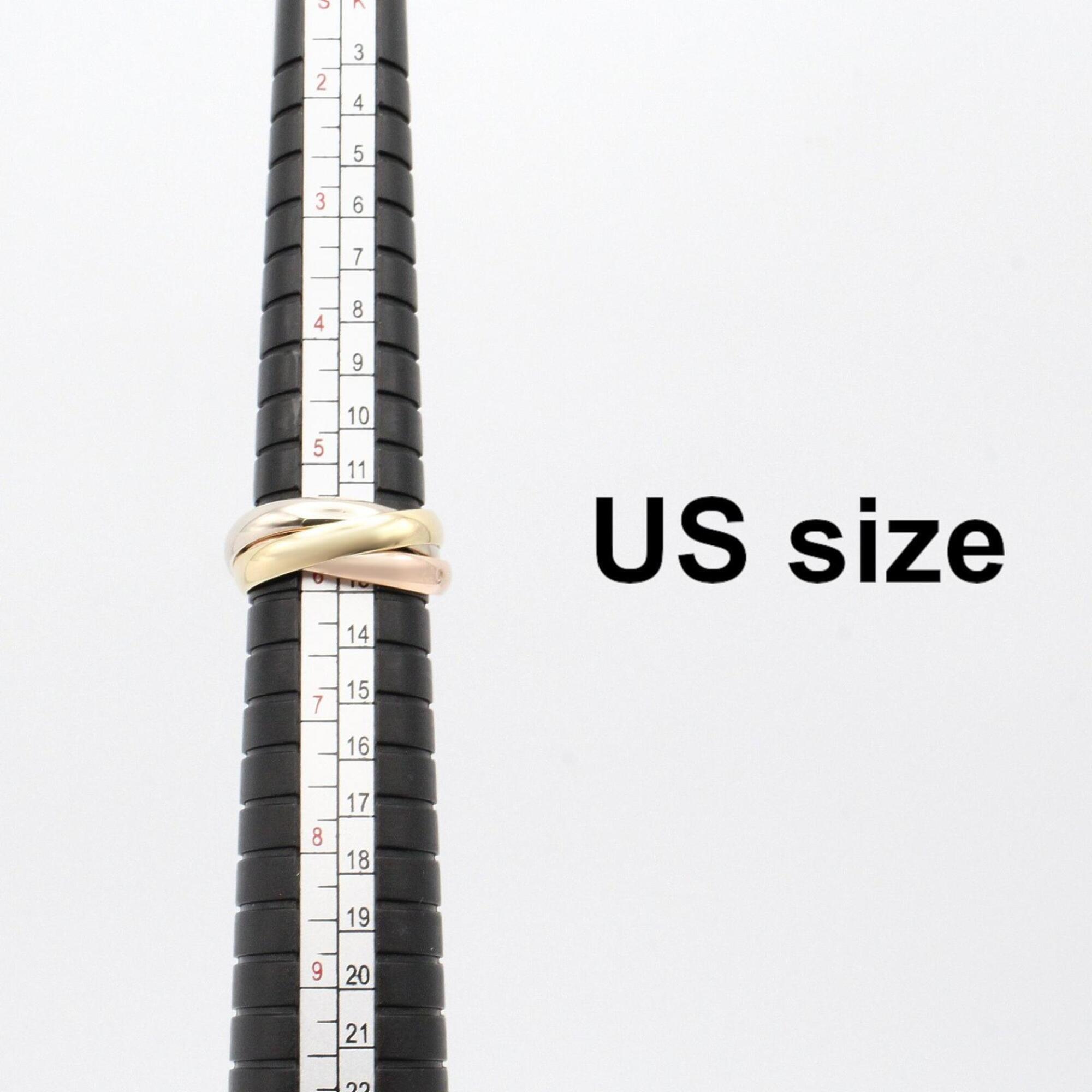 Cartier Gold Silver Yellow Gold (18K) Pink Gold (18K) White Gold (18K) Band Ring (Pre-Owned)
