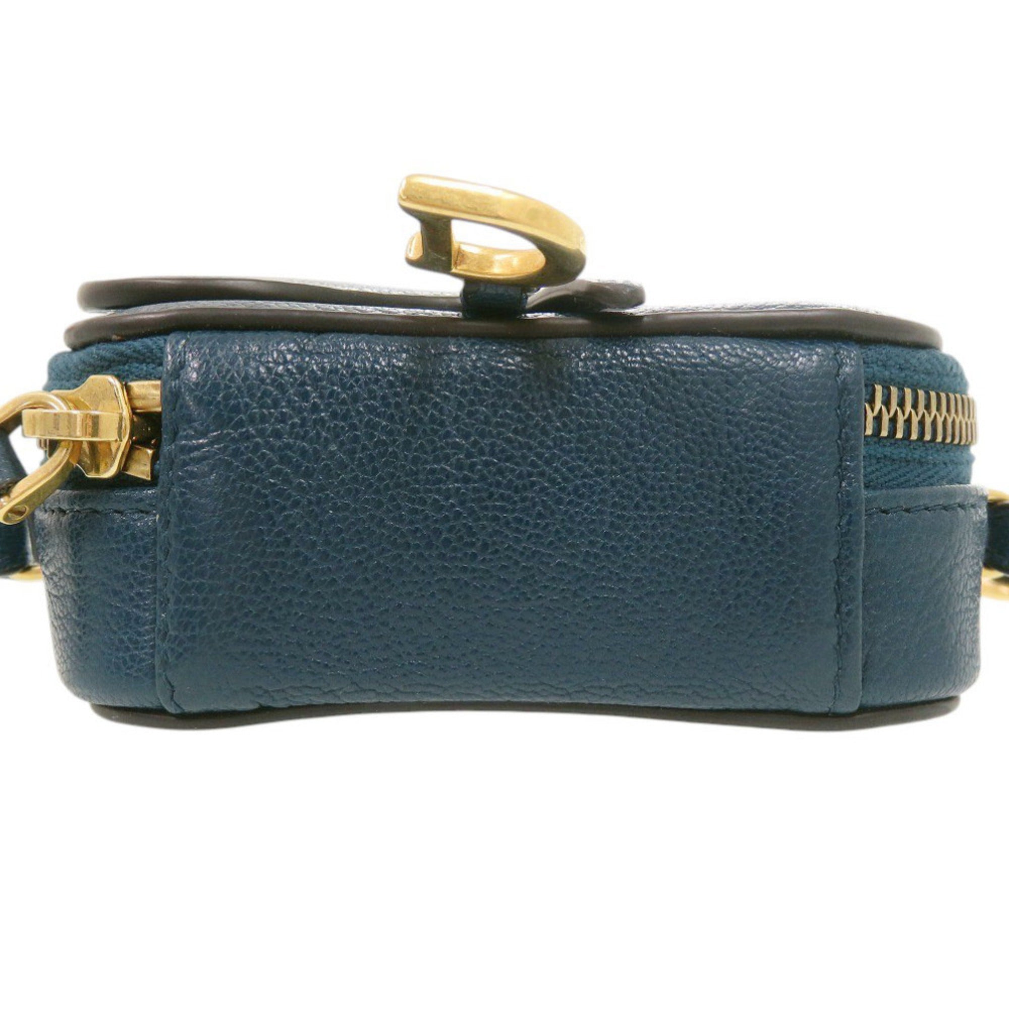 Christian Dior Blue Leather Shoulder Bag (Pre-Owned)