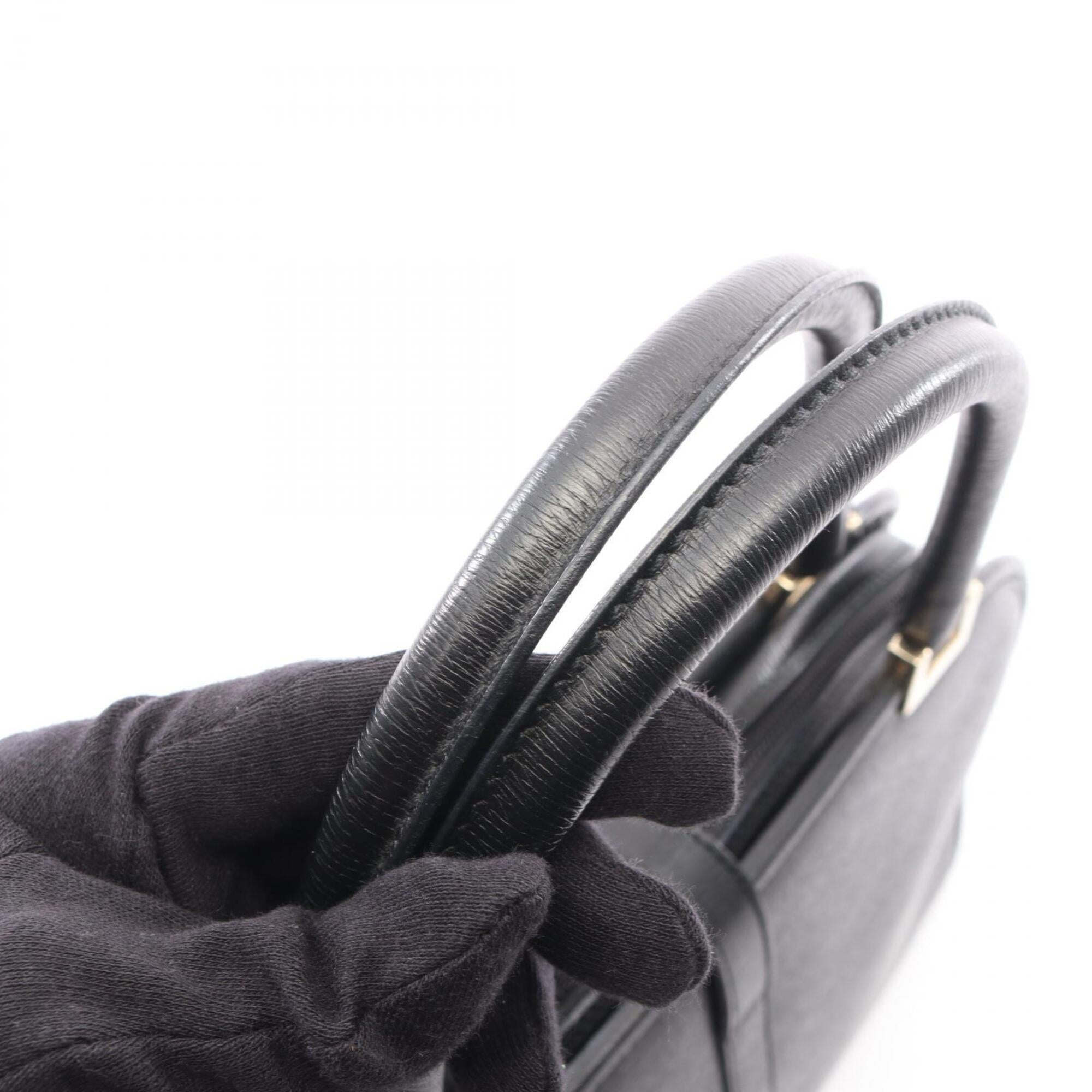 Gucci Black Leather Handbag (Pre-Owned)