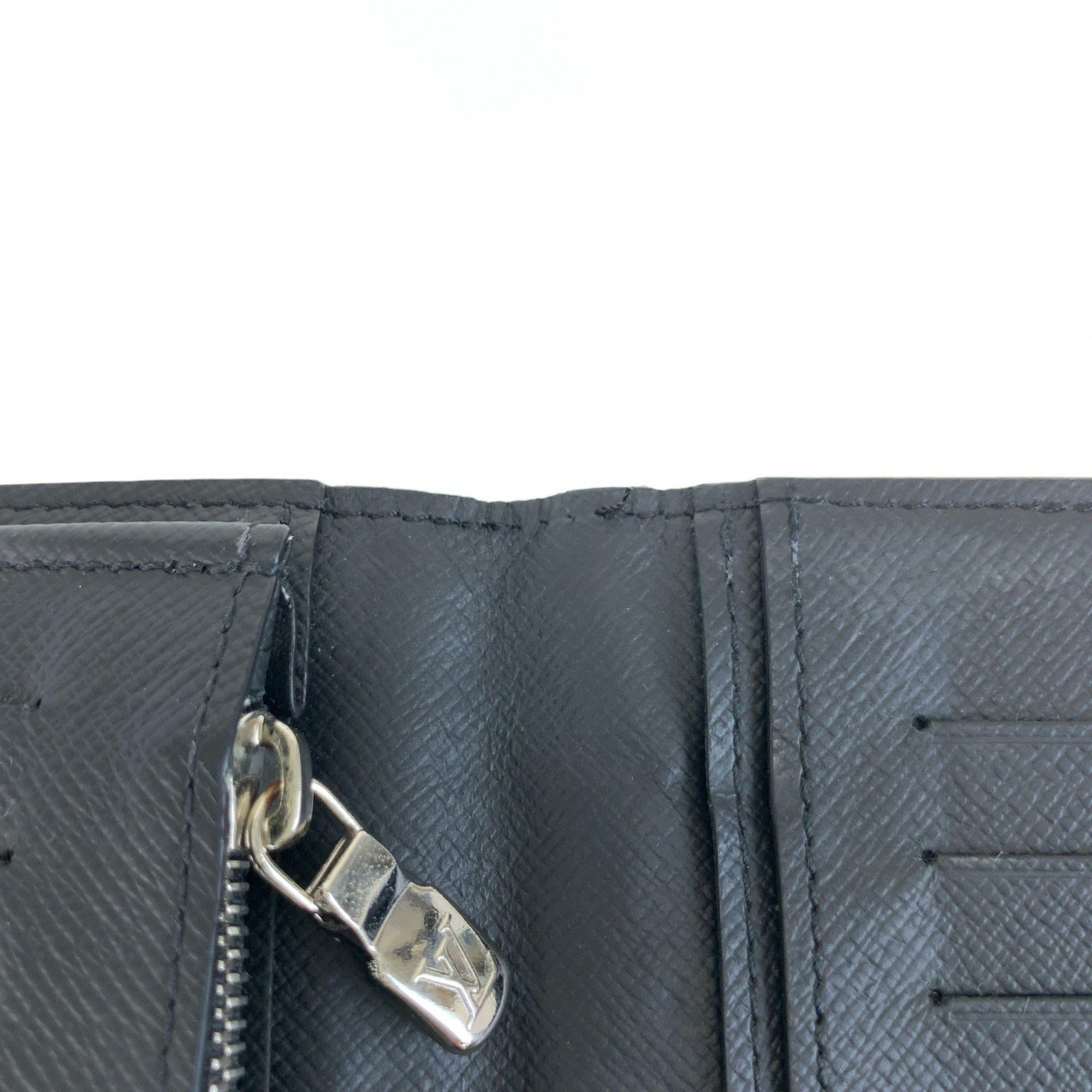 Louis Vuitton Black Brown Monogram Macassar Pvc Long Wallet (Bi-Fold) (Pre-Owned)
