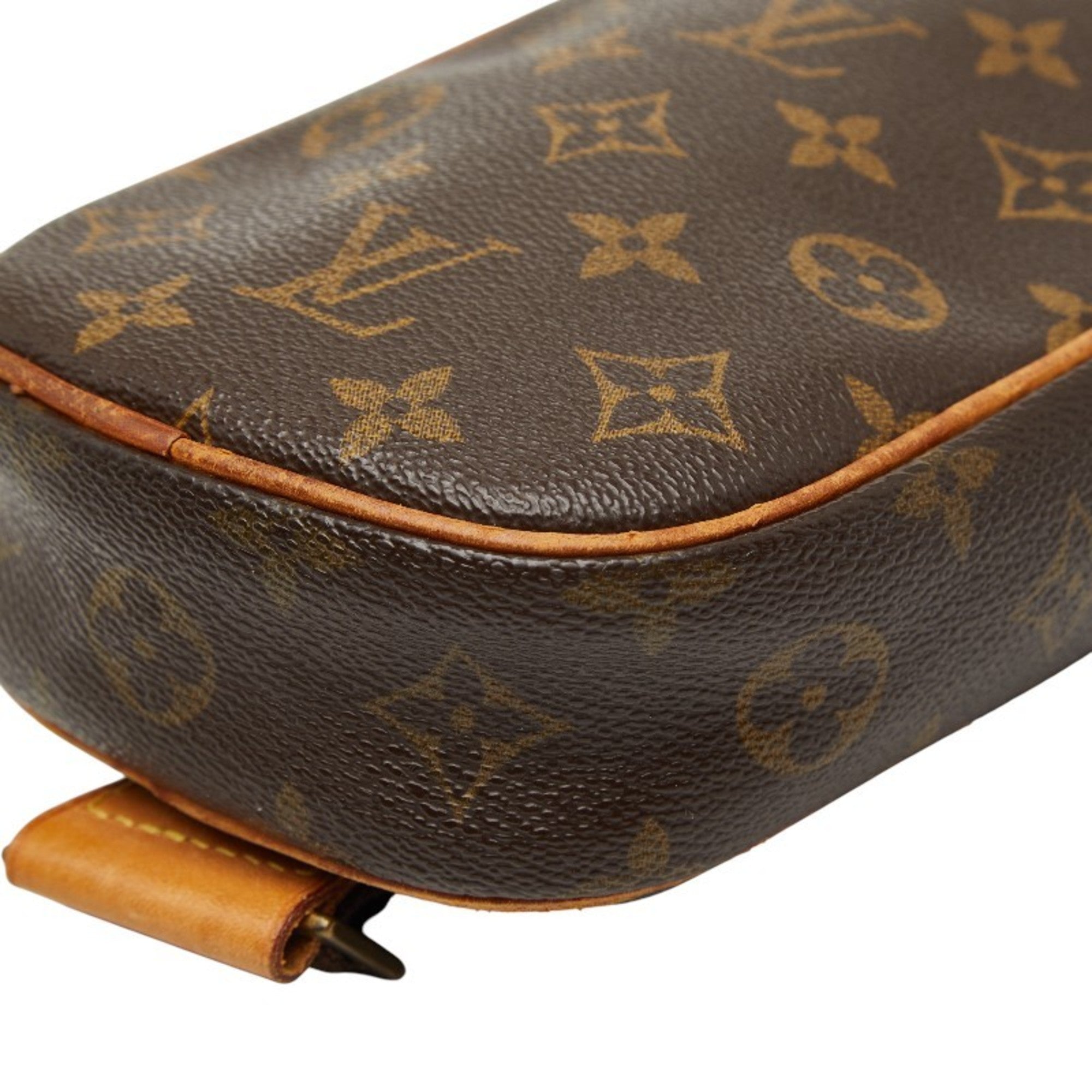 Louis Vuitton Brown Pvc Leather Sling Bag (Pre-Owned)