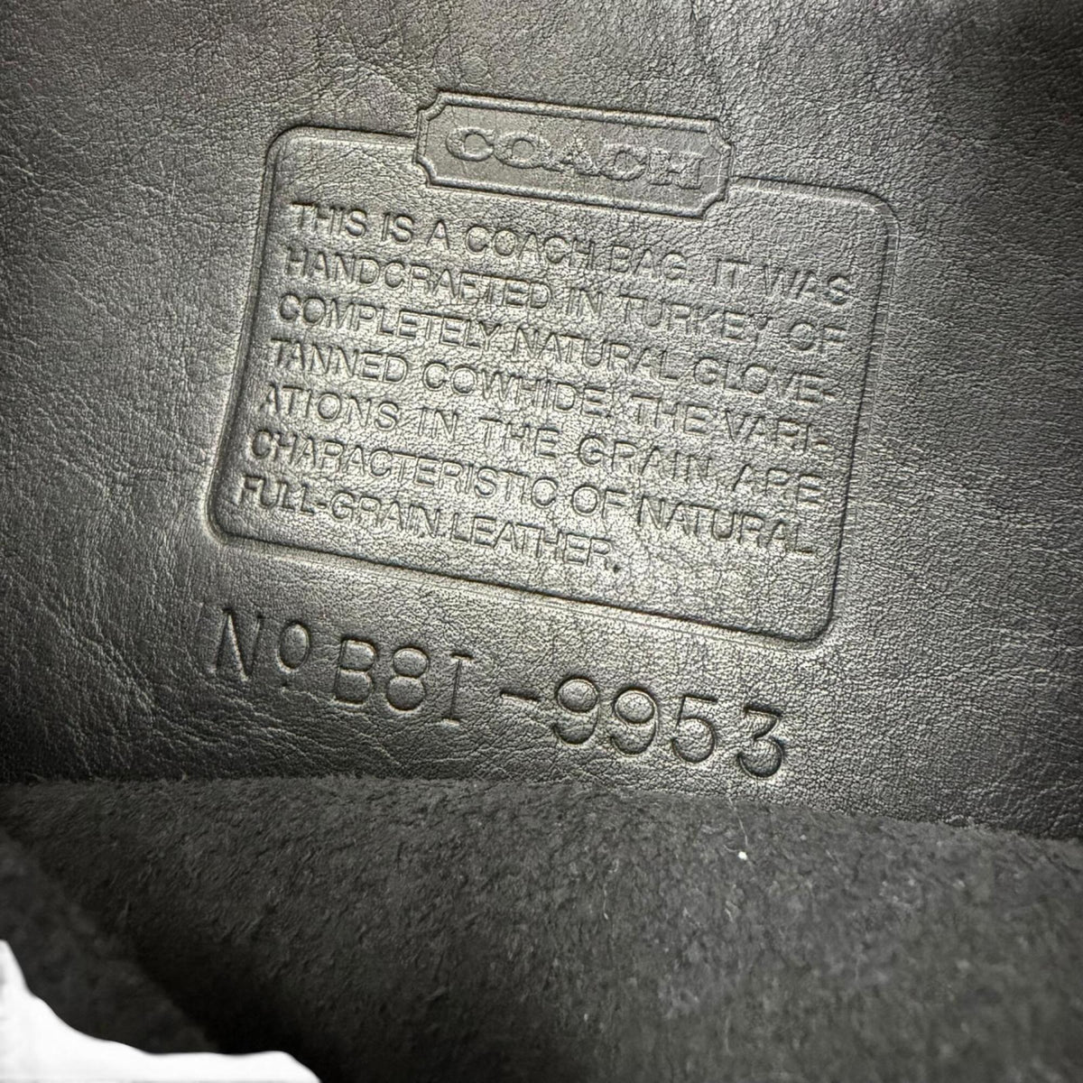 Coach Black Leather Shoulder Bag (Pre-Owned)
