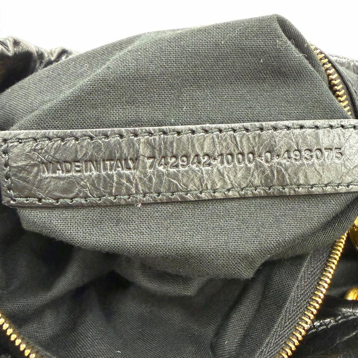 Balenciaga Black Leather Shoulder Bag Tote Bag (Pre-Owned)