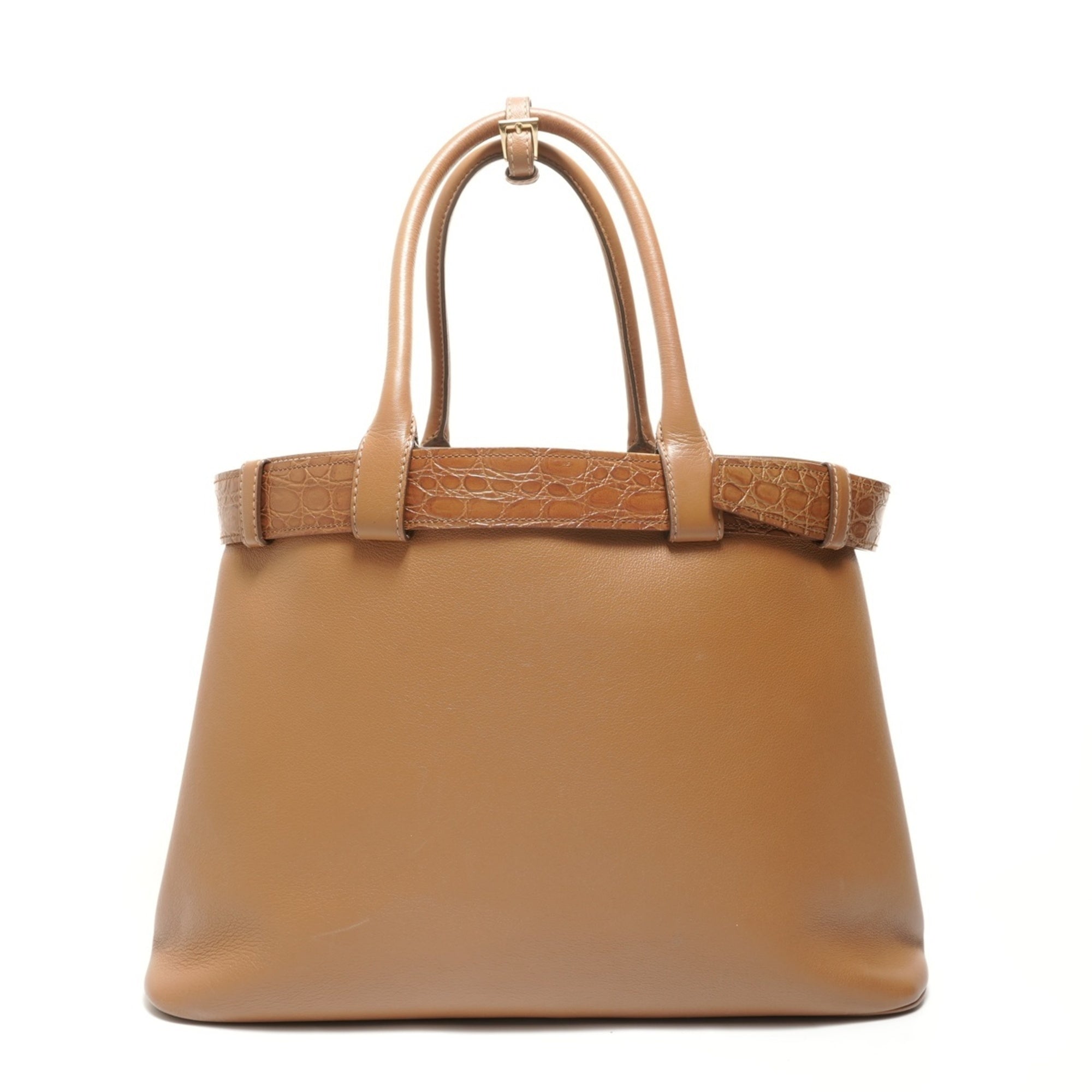 Prada Brown Leather Handbag (Pre-Owned)