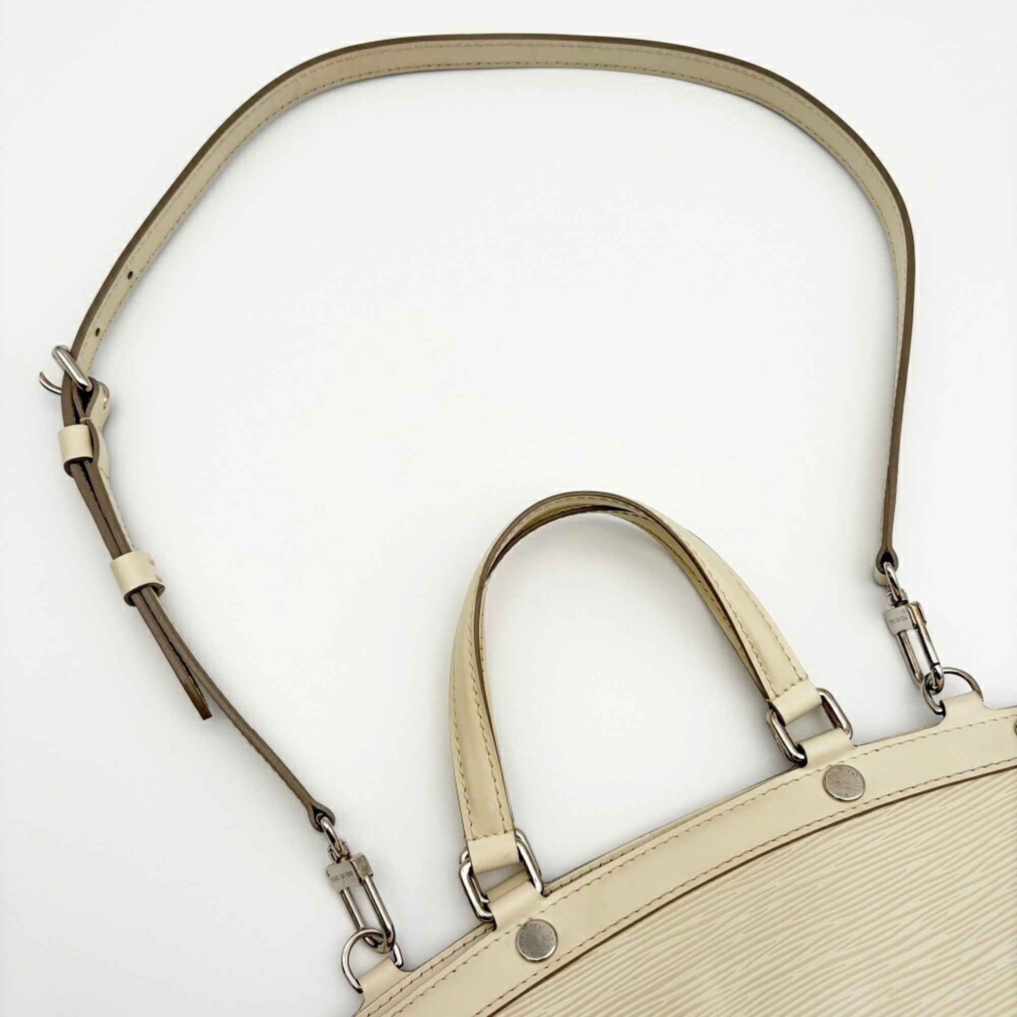 Louis Vuitton Lv Off White Epi Leather Shoulder Bag (Pre-Owned)