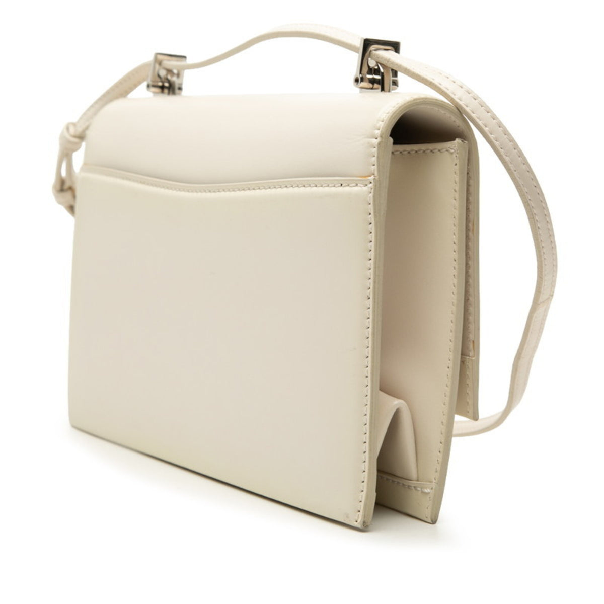 Saint Laurent White Leather Shoulder Bag (Pre-Owned)