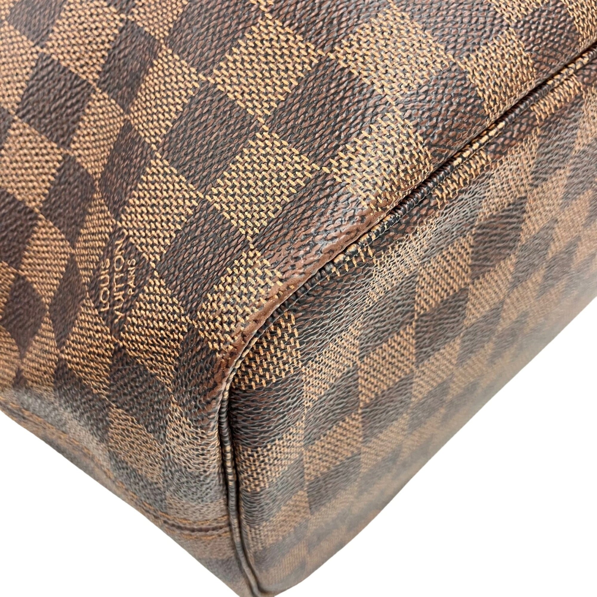 Louis Vuitton Brown Damier Canvas Damier Canvas Shoulder Bag Tote Bag (Pre-Owned)