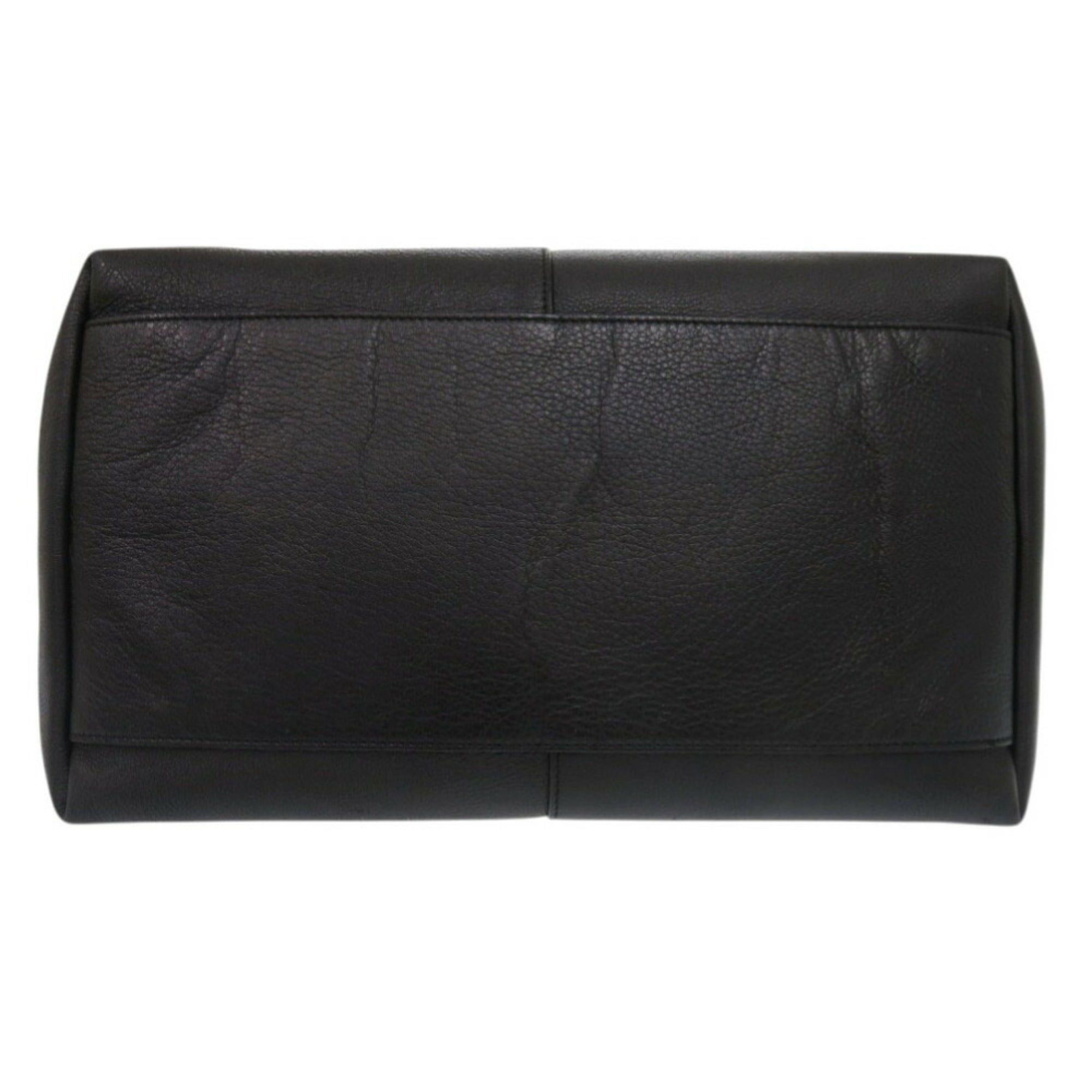 Versace Black Leather Tote Bag (Pre-Owned)