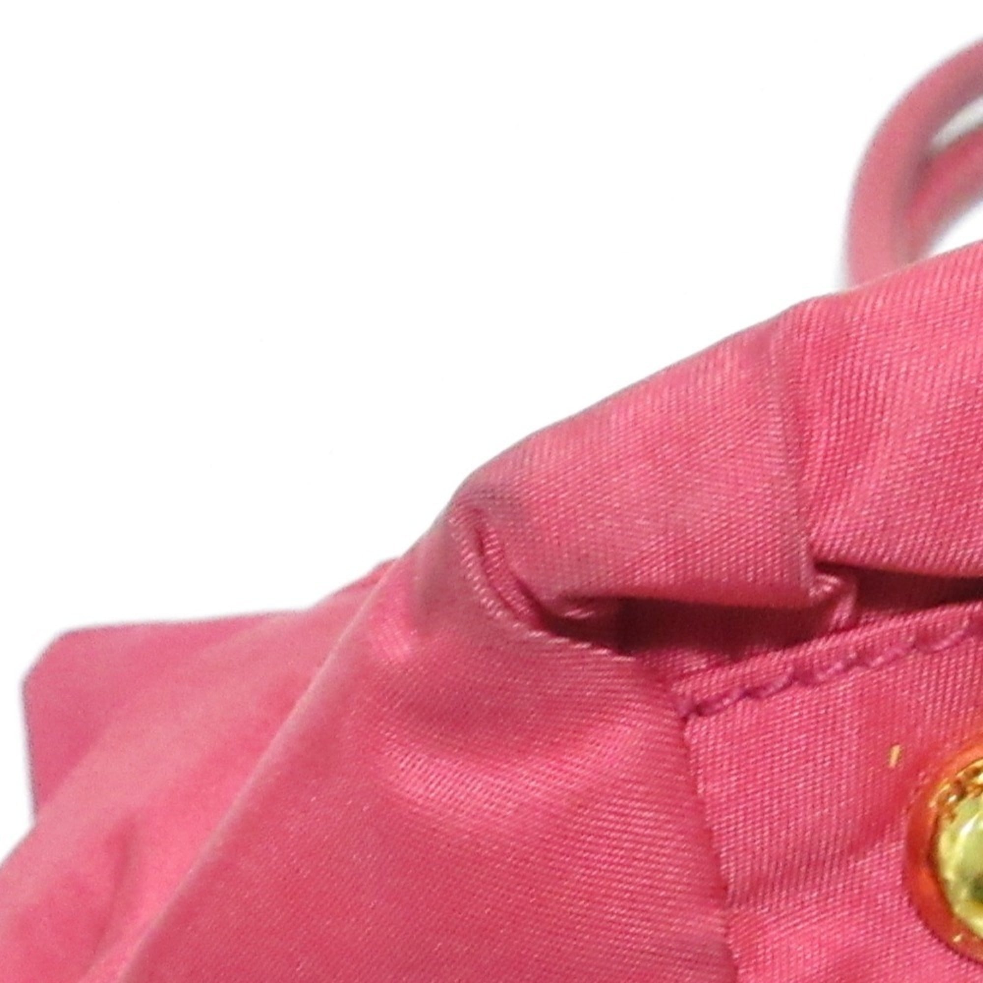 Prada Pink Nylon Handbag (Pre-Owned)