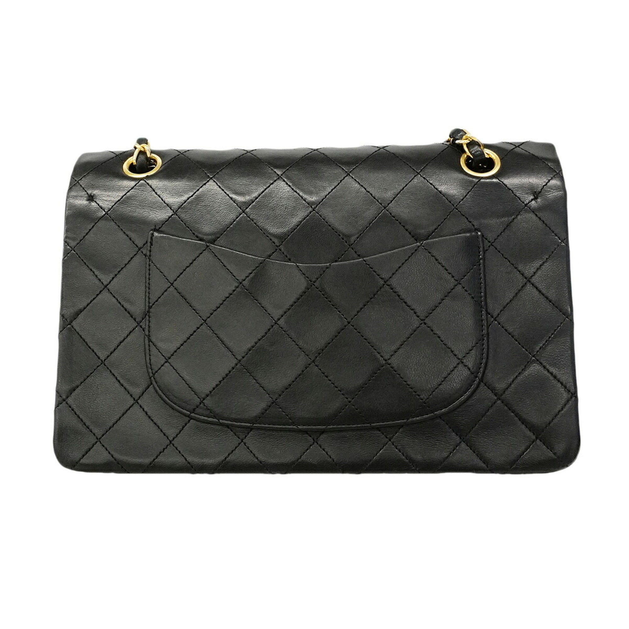Chanel Black Leather Shoulder Bag (Pre-Owned)