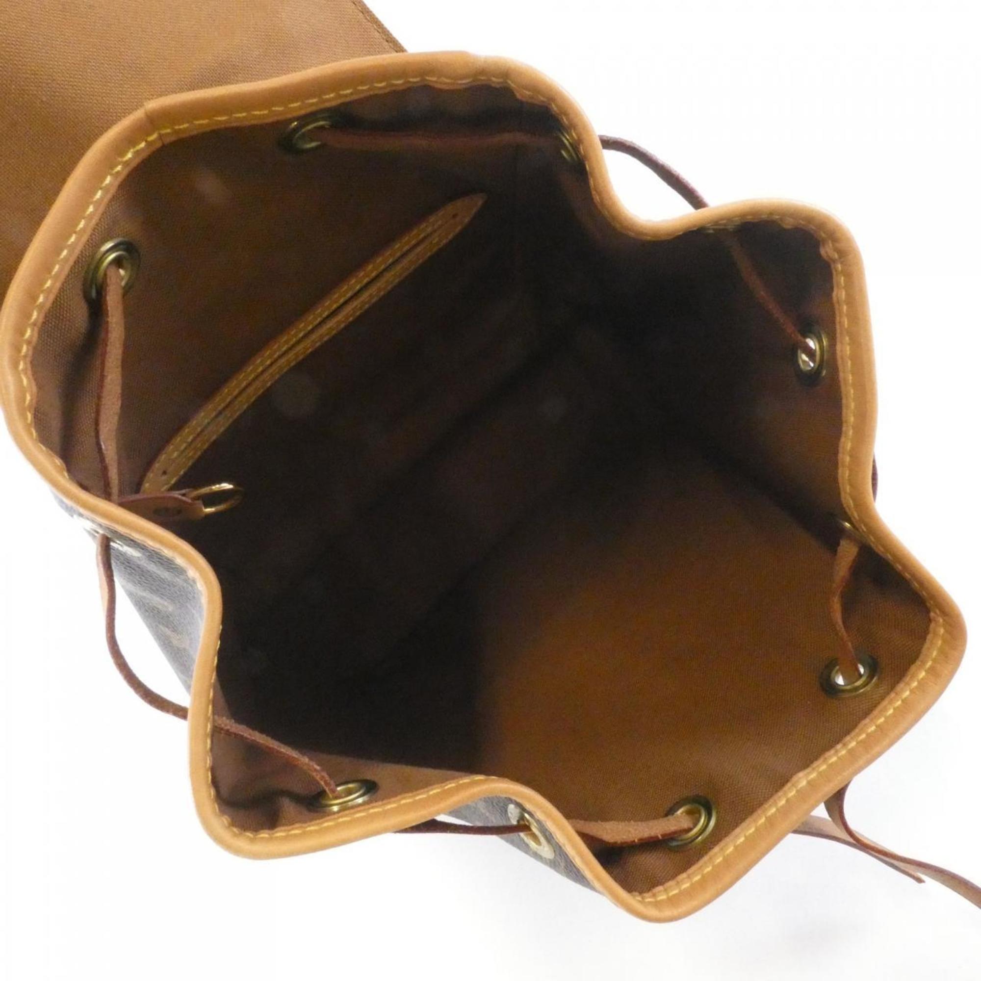 Louis Vuitton Brown Coated Canvas Backpack (Pre-Owned)