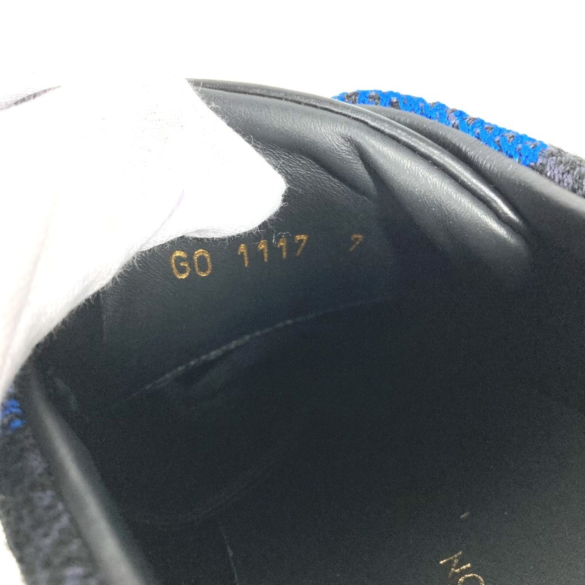 Louis Vuitton Black Blue Sneakers (Pre-Owned)