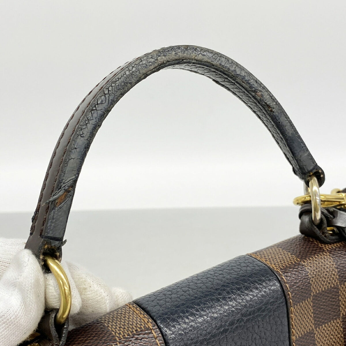 Louis Vuitton Ebene Noir Handbag (Pre-Owned)