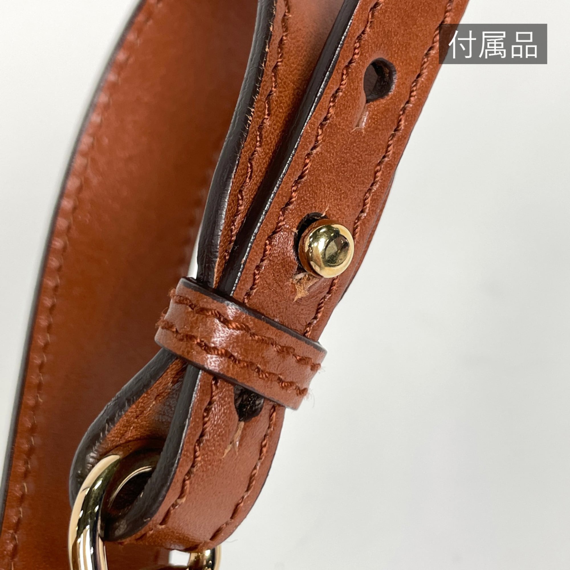 Salvatore Ferragamo Gancini Brown Leather Handbag (Pre-Owned)