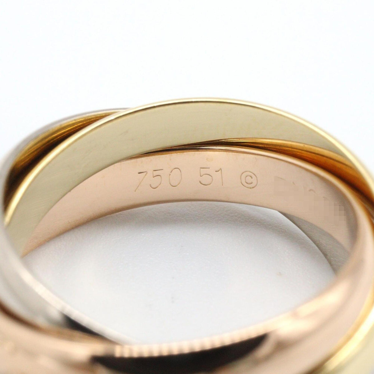 Cartier Gold Silver Yellow Gold (18K) Pink Gold (18K) White Gold (18K) Band Ring (Pre-Owned)