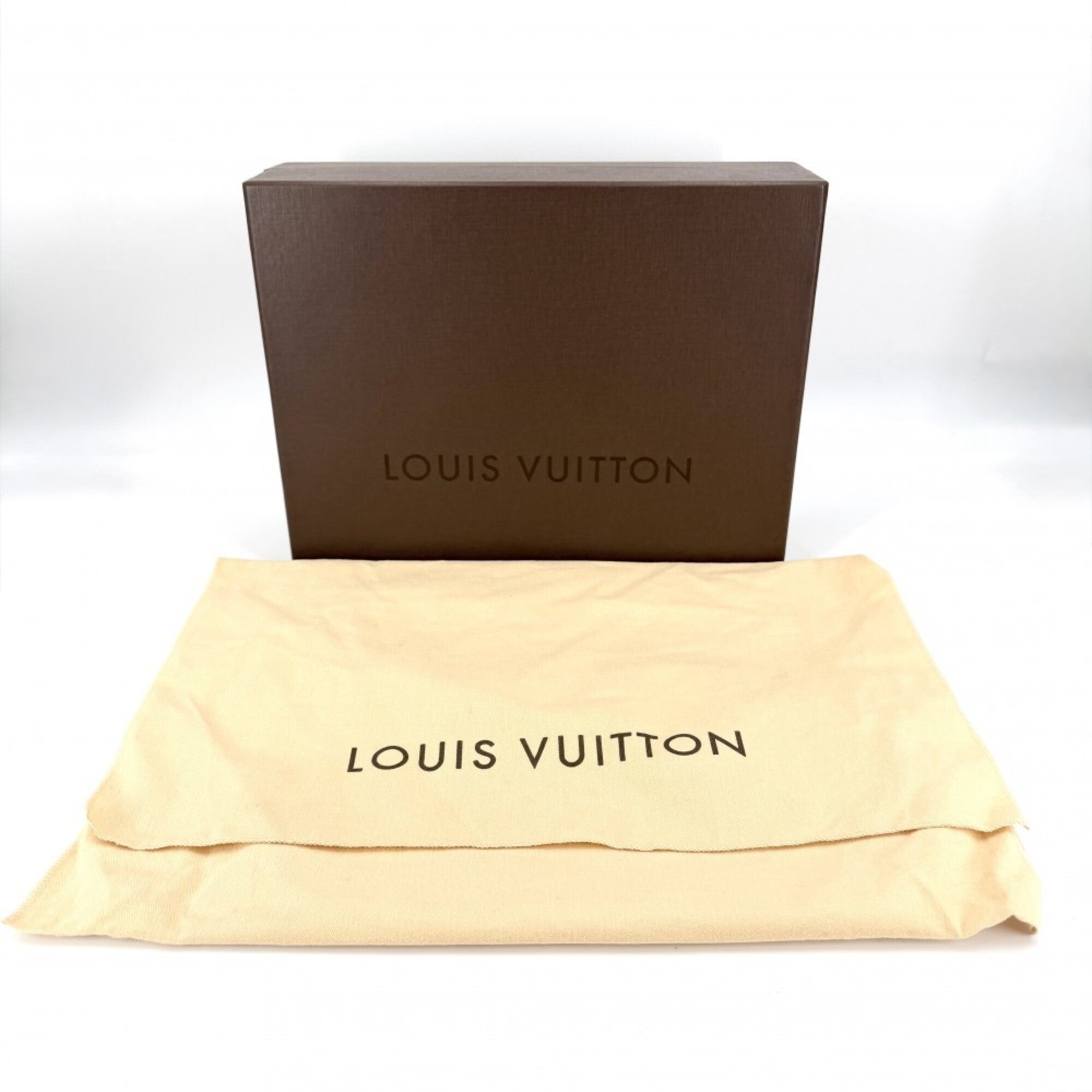 Louis Vuitton Gray White Damier Azur Boston Bag Handbag (Pre-Owned)