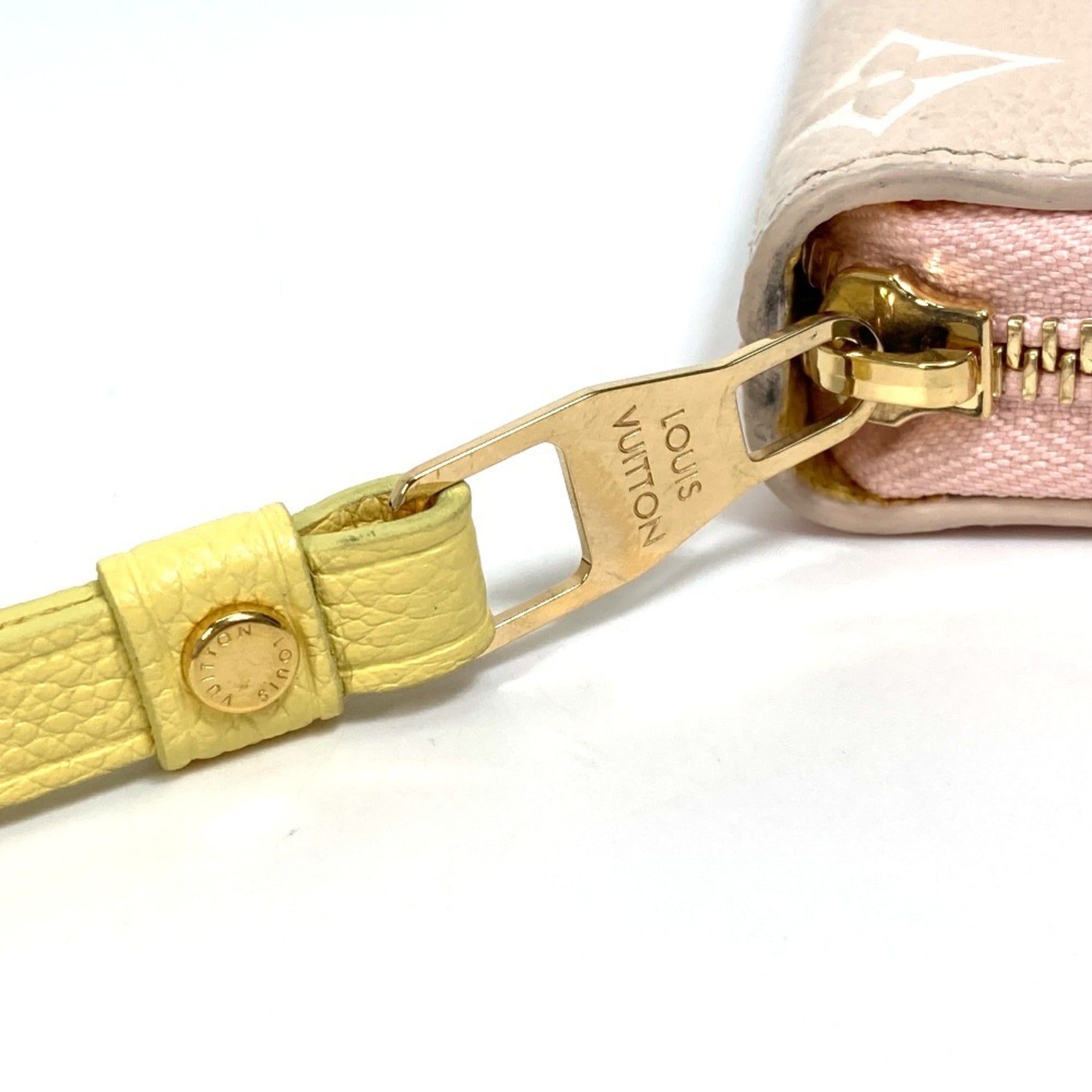 Louis Vuitton Monogram Empreinte Beige Pink Monogram Empreinte Long Wallet (Bi-Fold) (Pre-Owned)