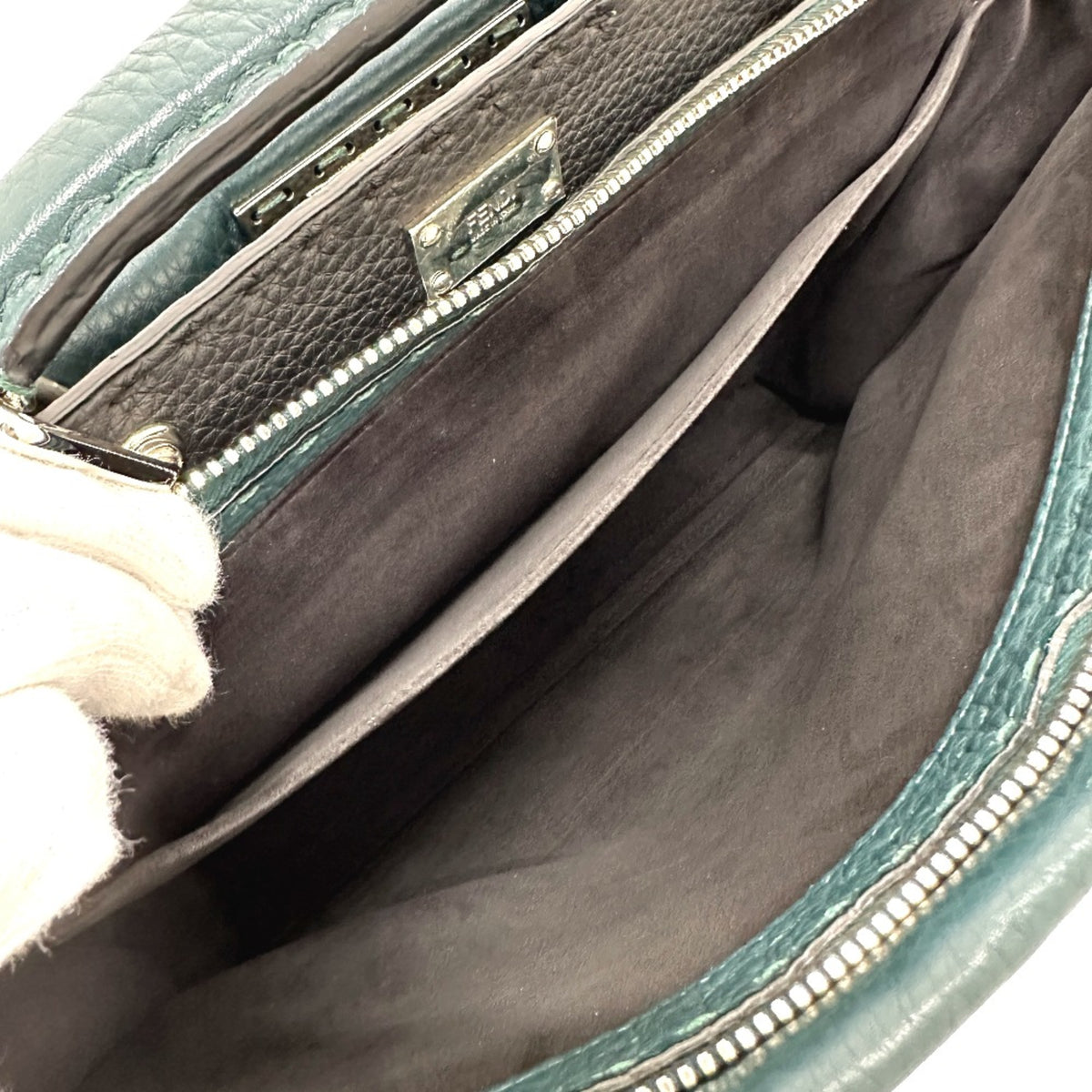 Fendi Blue Leather Briefcase (Pre-Owned)
