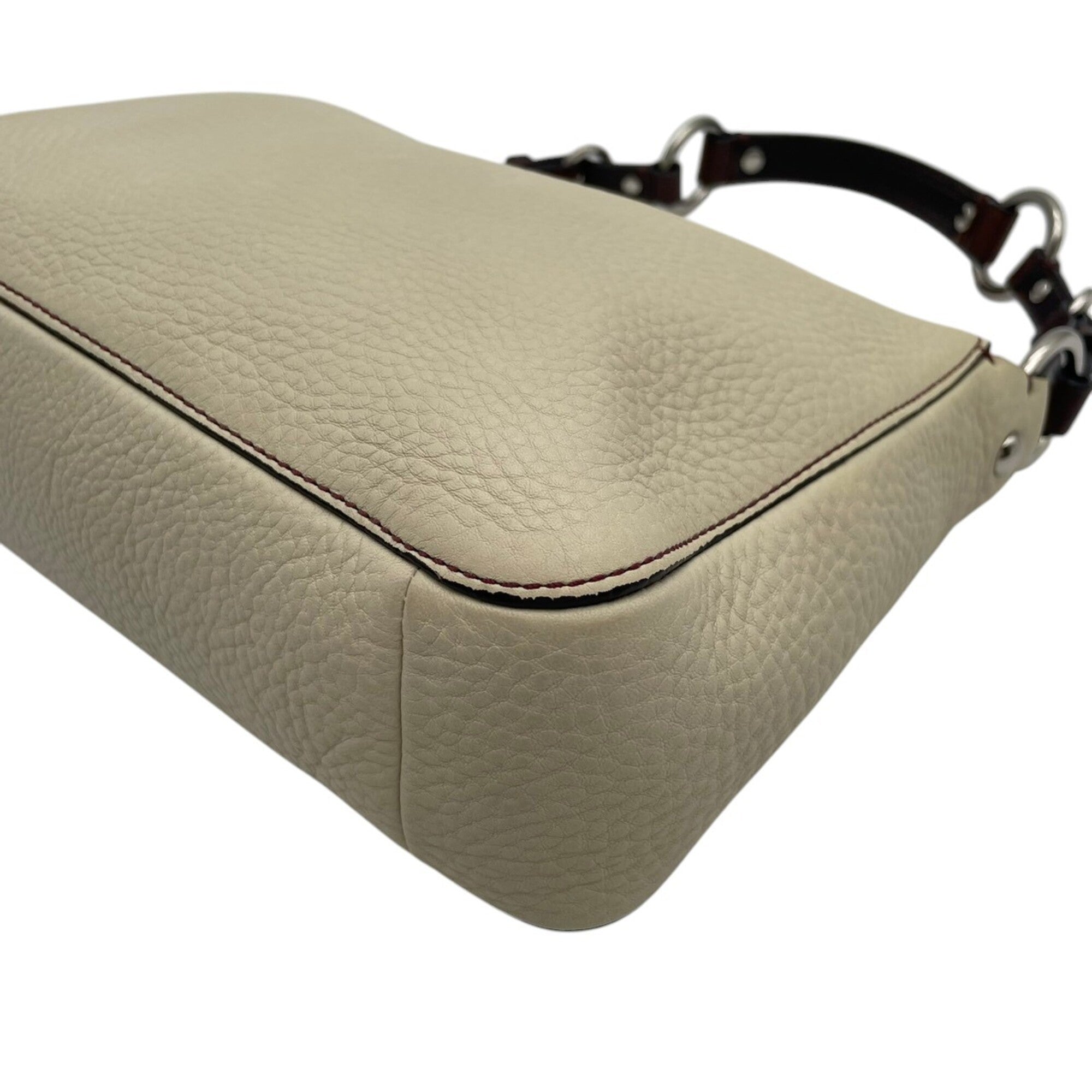 Coach Ivory Leather Handbag Shoulder Bag (Pre-Owned)