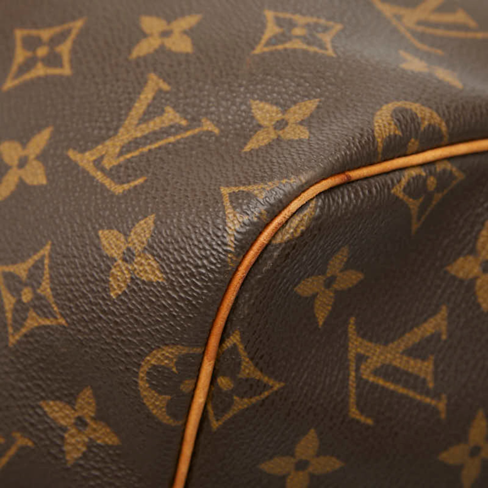 Louis Vuitton Brown Pvc Leather Boston Bag Shoulder Bag (Pre-Owned)