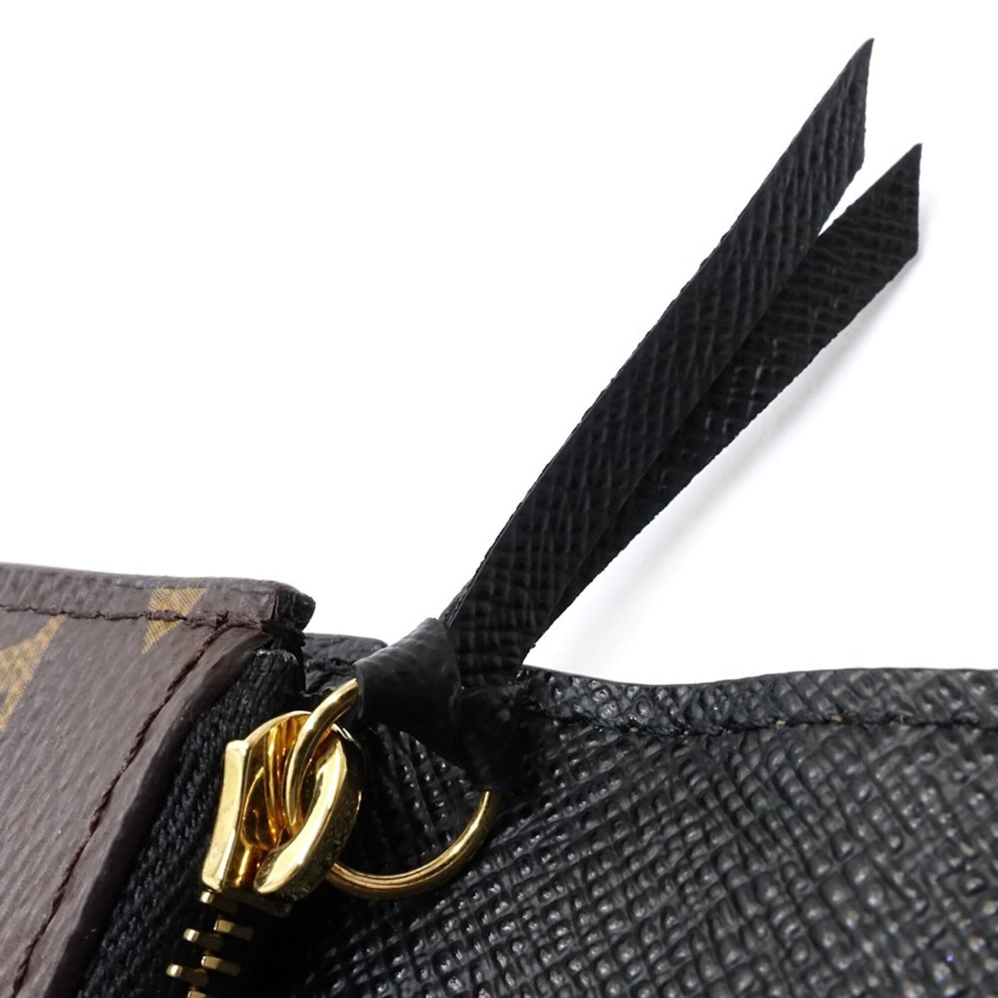 Louis Vuitton Beige Brown Monogram Reverse Monogram Reverse Coin Purse/Coin Case (Pre-Owned)