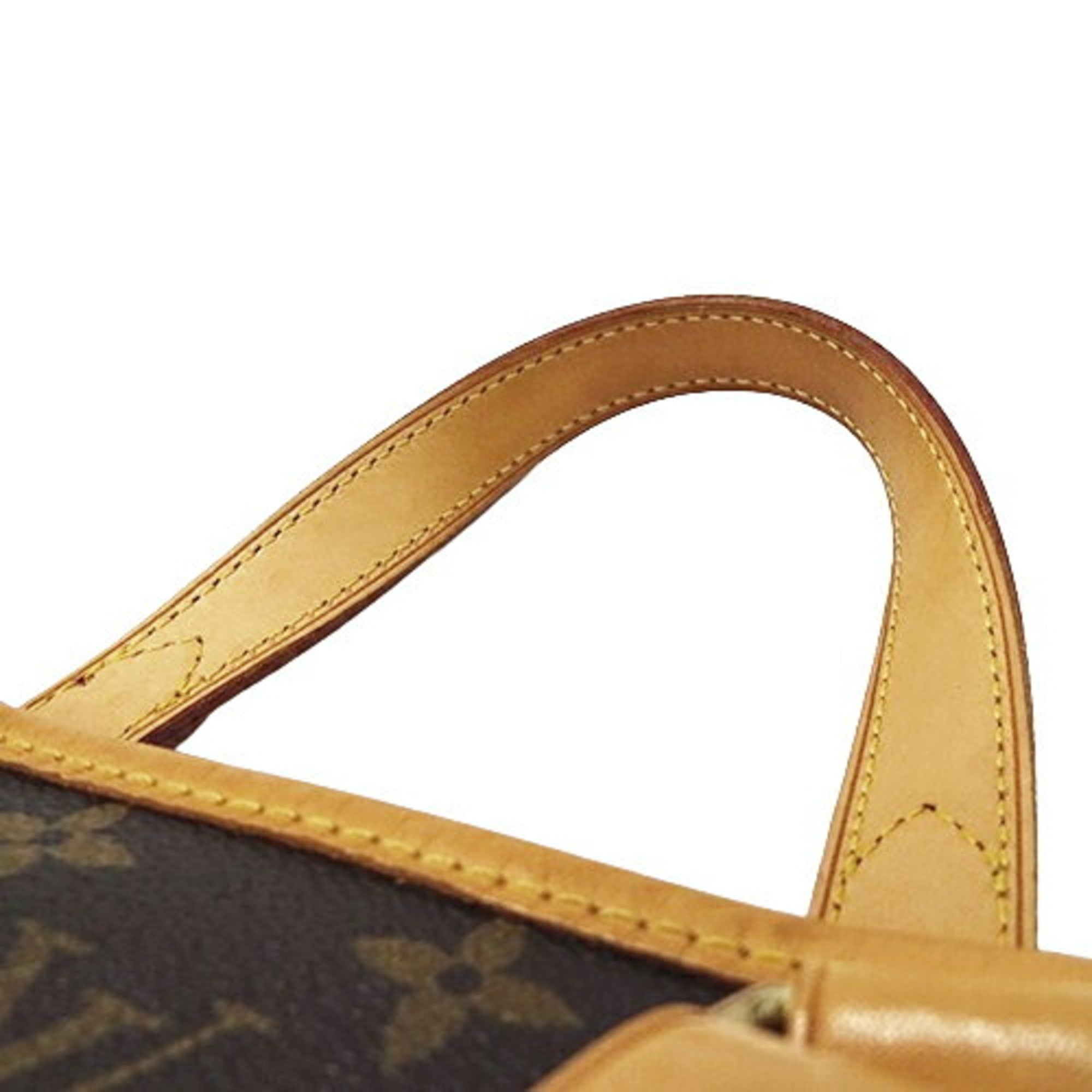 Louis Vuitton Black Monogram Handbag Tote Bag (Pre-Owned)