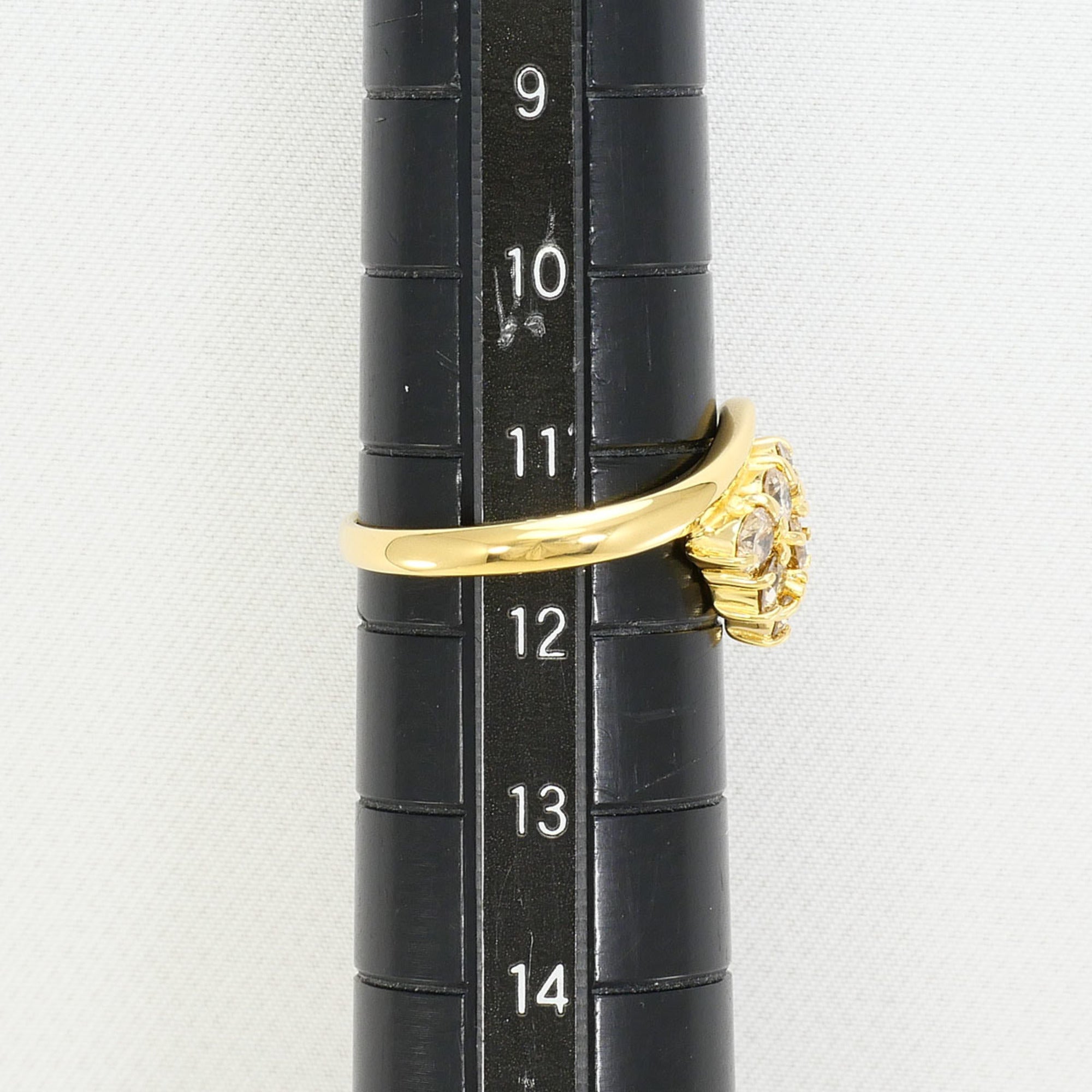 Unbranded Brown Yellow Gold Yellow Gold (18K) Band Ring (Pre-Owned)