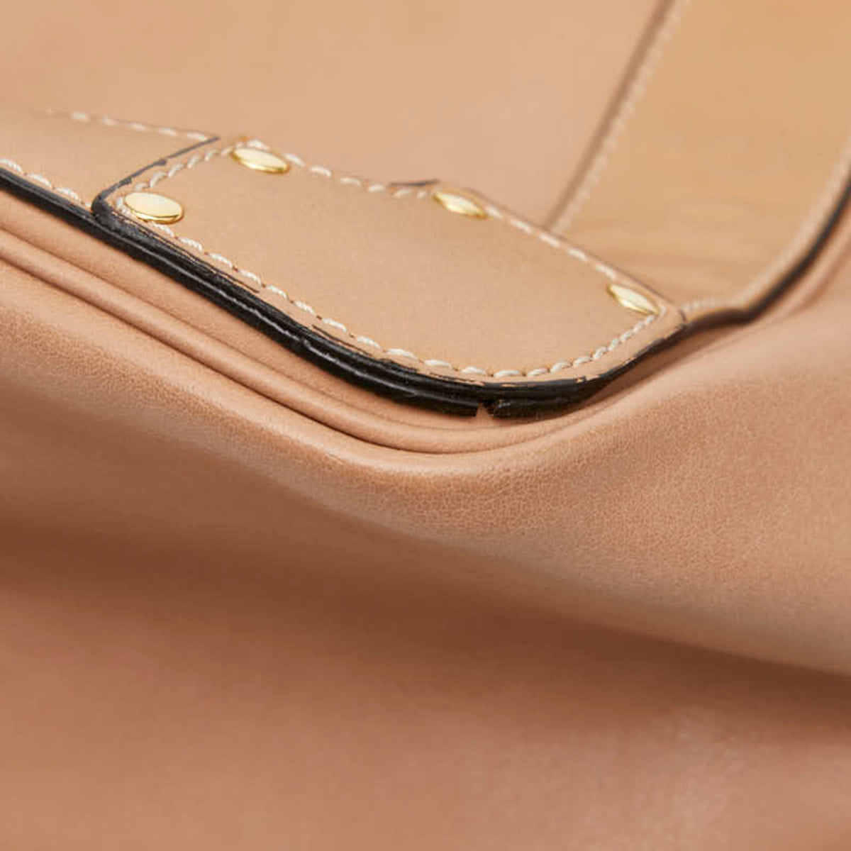 Chloé Pink Beige Leather Shoulder Bag Tote Bag (Pre-Owned)
