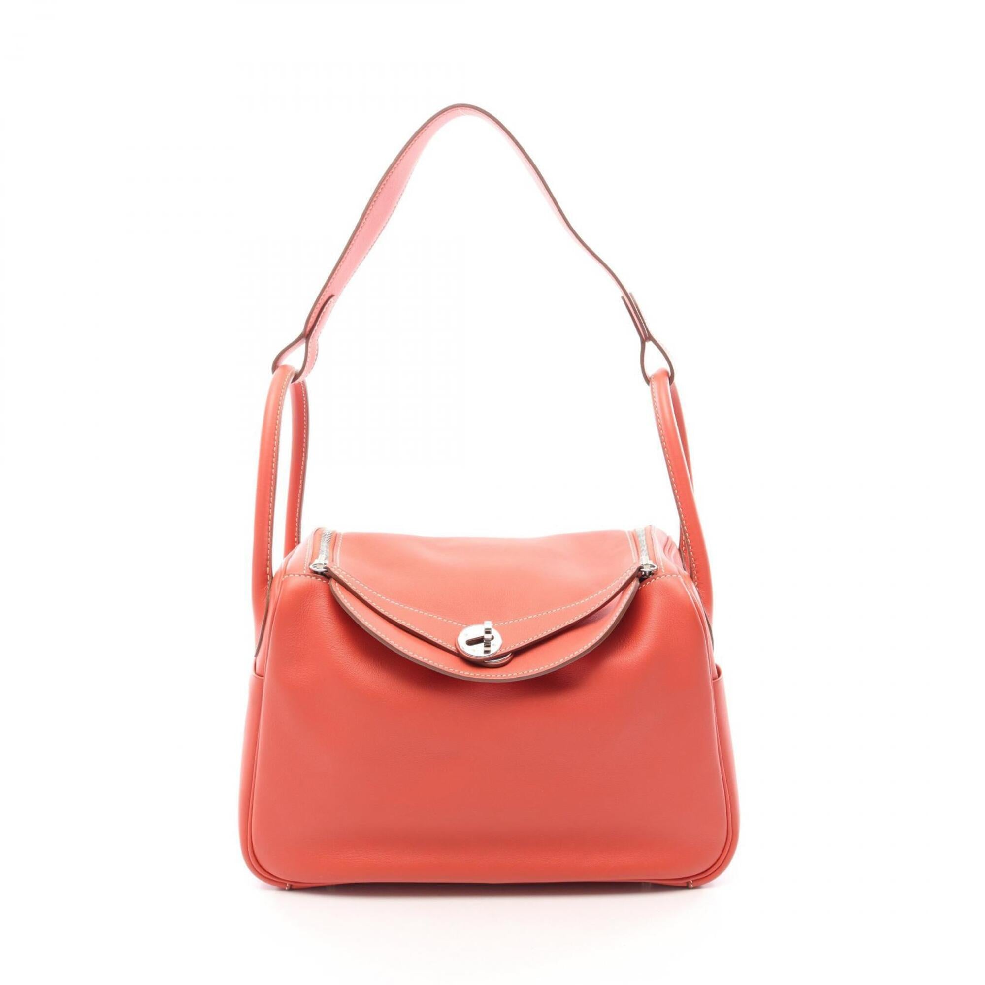 Hermes Orange Rosy Swift Leather Handbag Shoulder Bag (Pre-Owned)