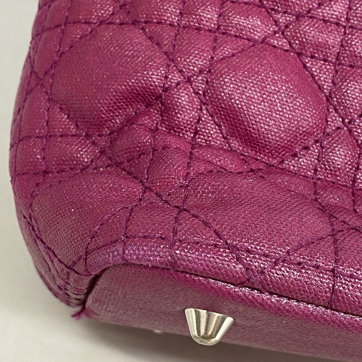 Christian Dior Purple Pvc Tote Bag (Pre-Owned)