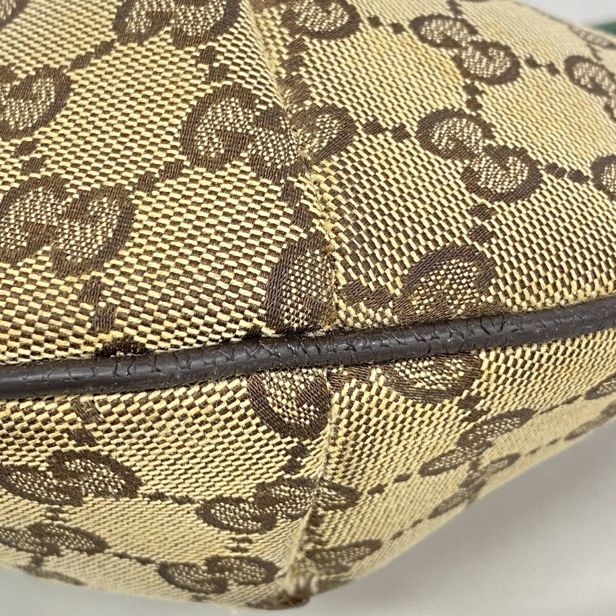 Gucci Brown Canvas Shoulder Bag (Pre-Owned)