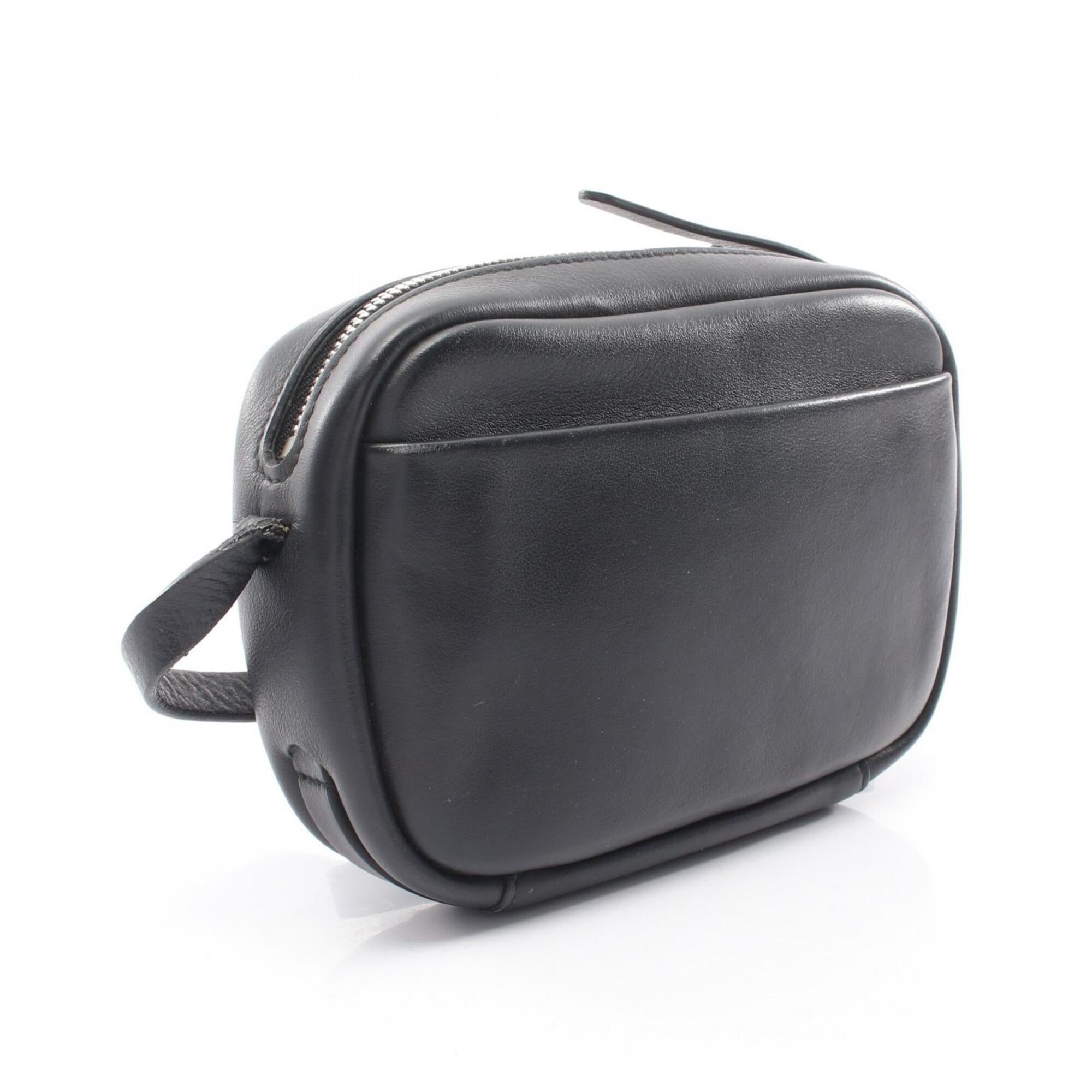 Balenciaga Black Leather Handbag Shoulder Bag (Pre-Owned)