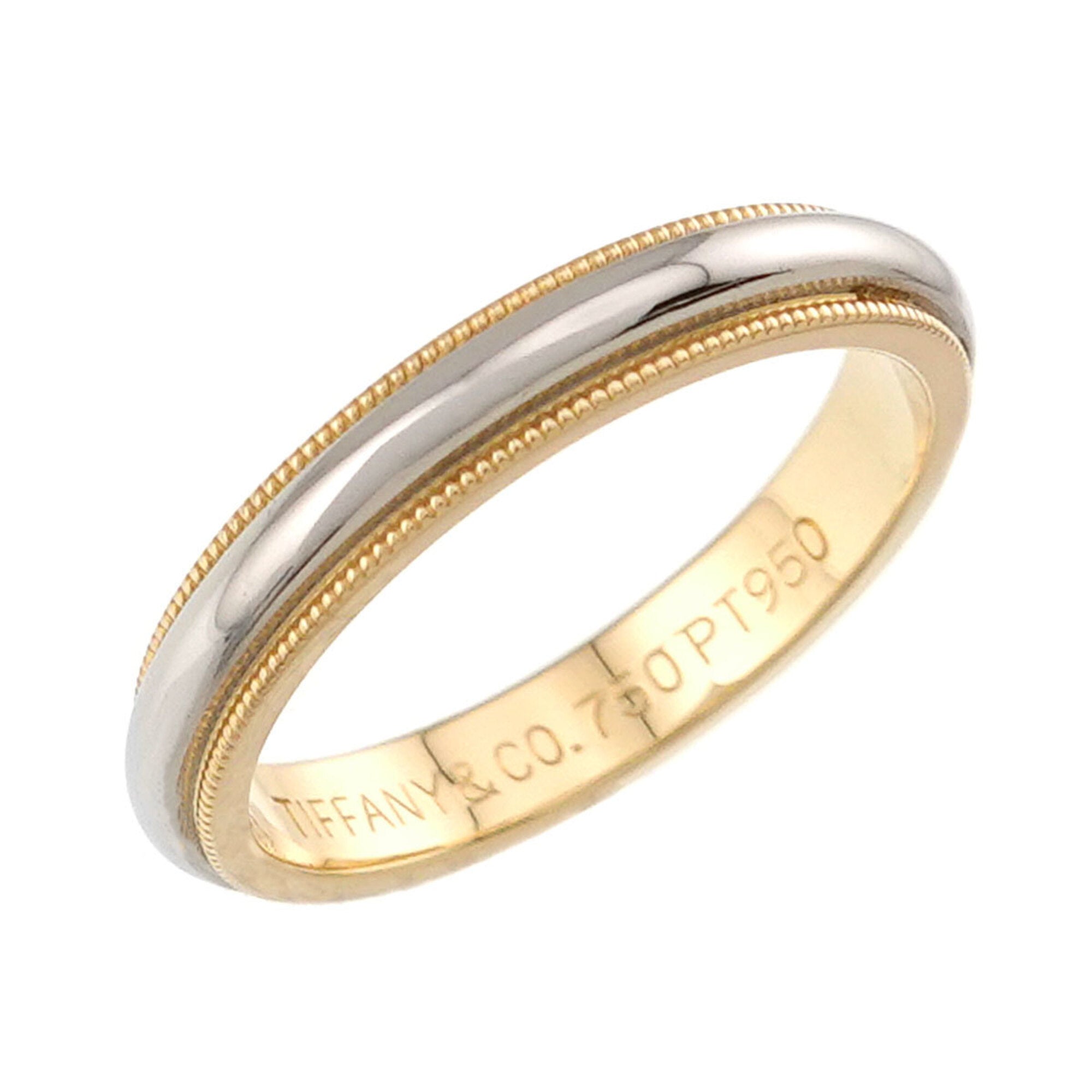 Tiffany Yellow Gold (18K) Platinum 950 Band Ring (Pre-Owned)